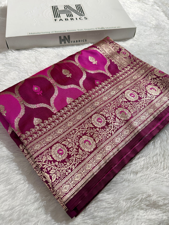 BANARASI MASHRU KATAN SILK SAREE HN536