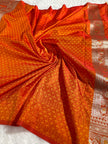 BANARASI MASHRU KATAN SILK SAREE HN536