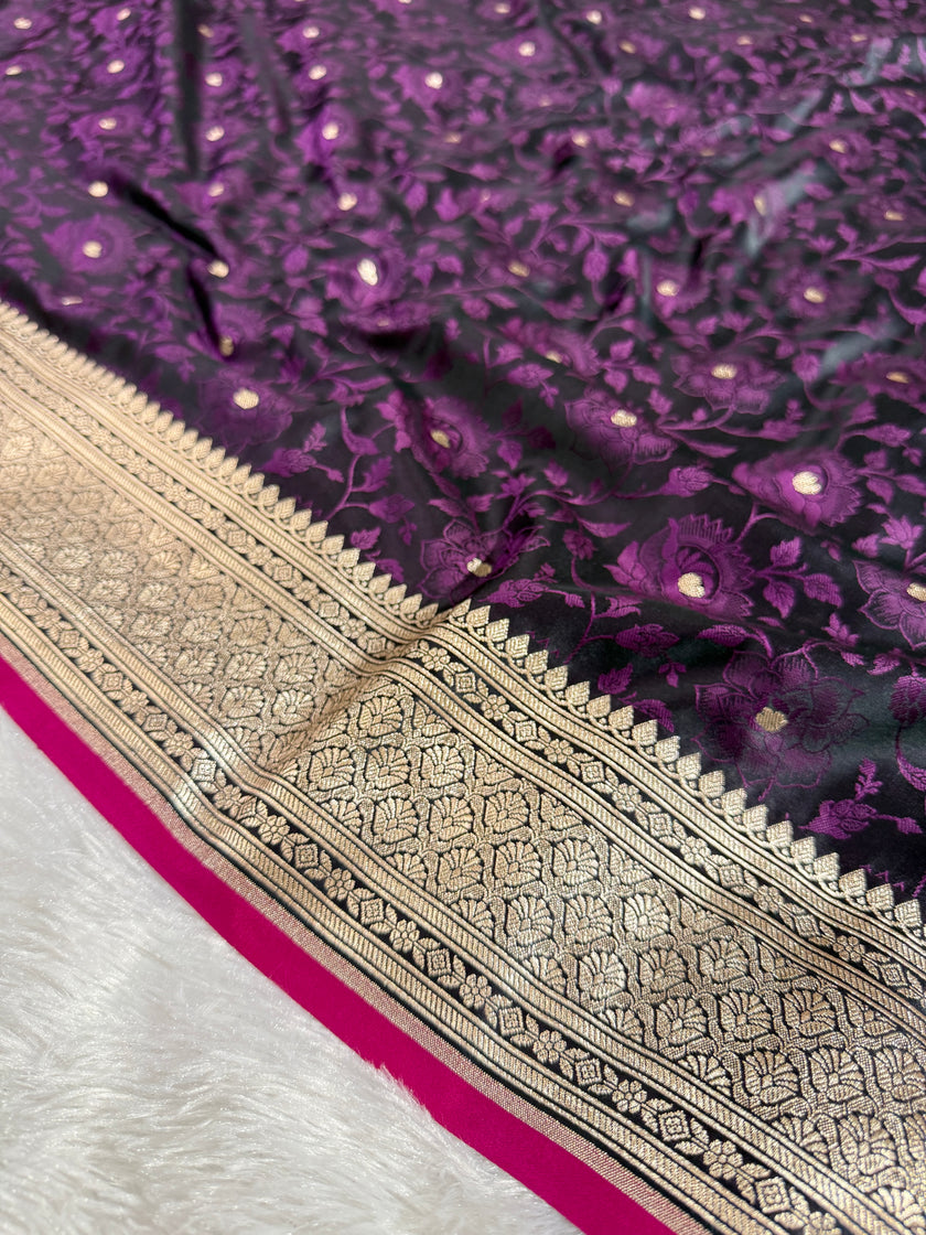 BANARASI MASHRU KATAN SILK SAREE HN531