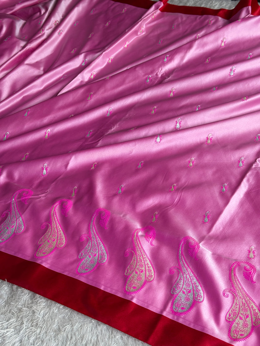 BANARASI MASHRU KATAN SILK SAREE MK021