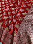 BANARASI MASHRU KATAN SILK SAREE MENAKARI WORK HN105
