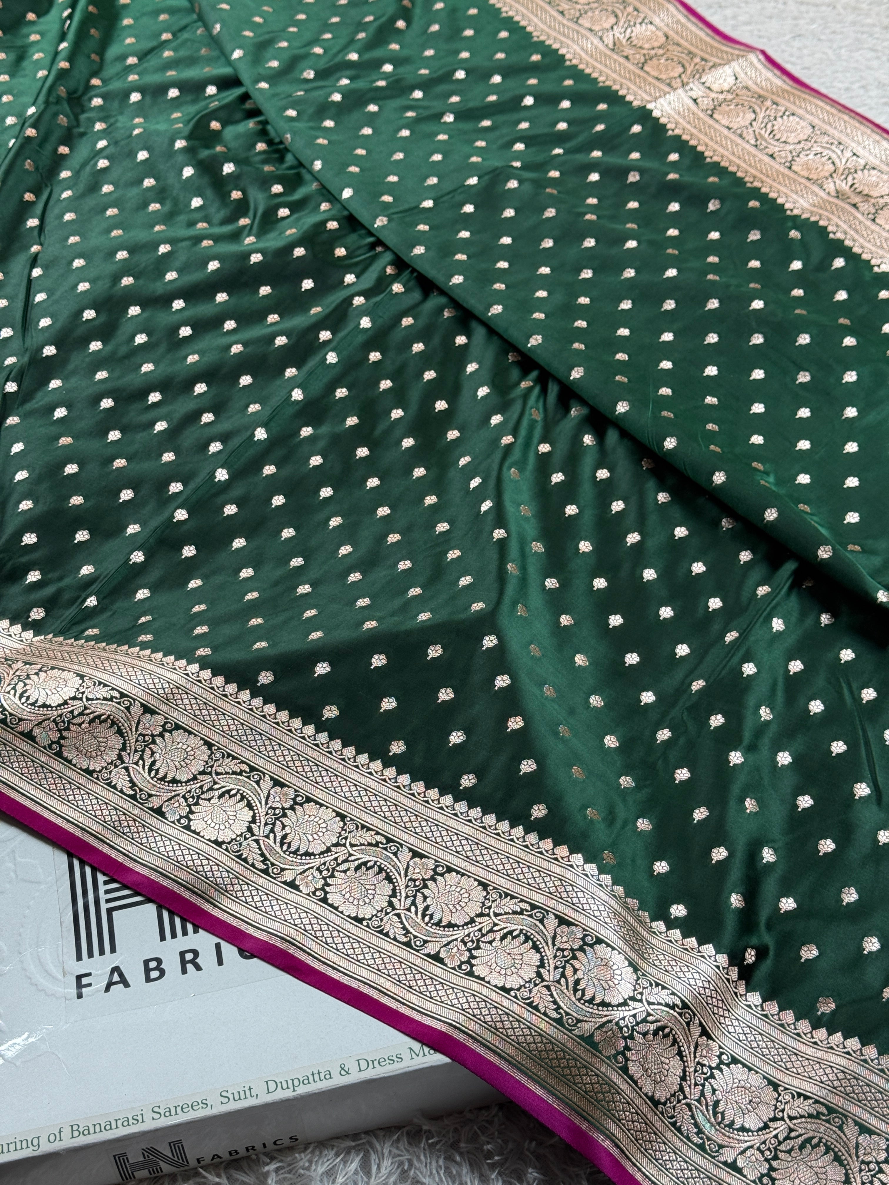 BANARASI MASHRU KATAN SILK SAREE MK011