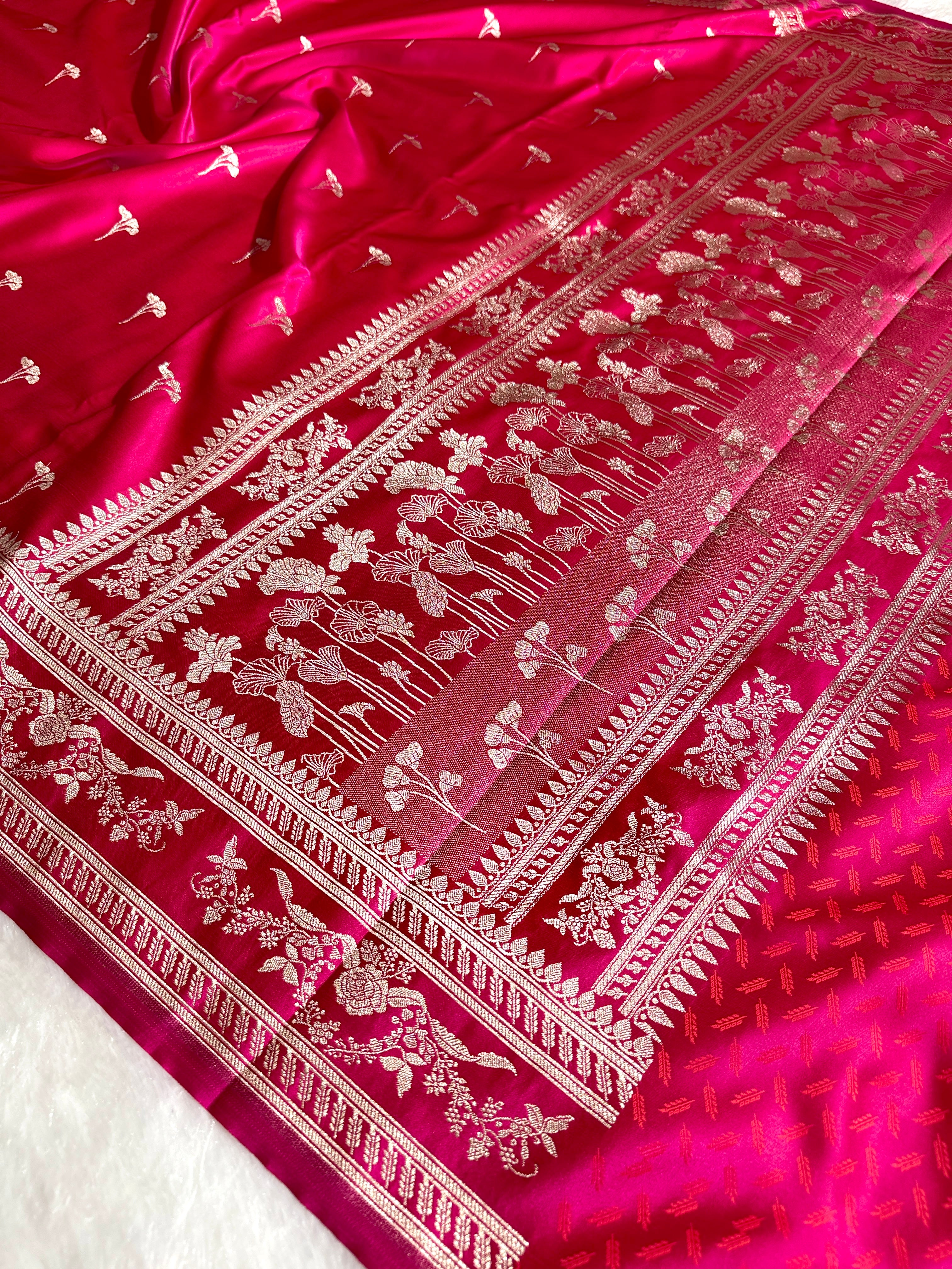 BANARASI MASHRU KATAN SILK SAREE HN529