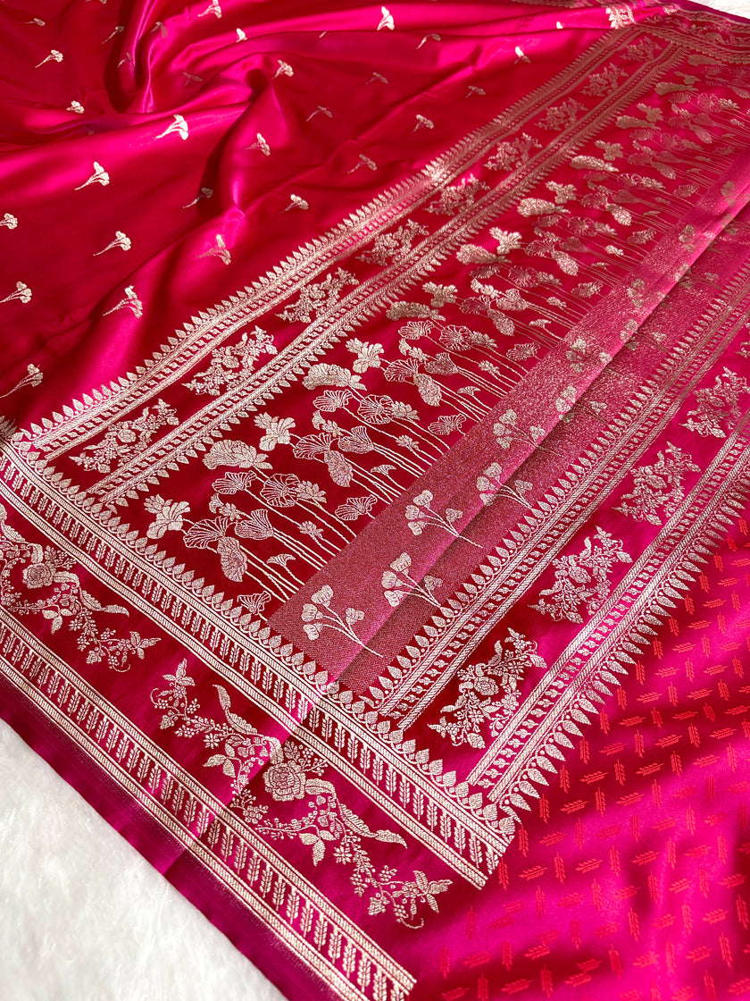 BANARASI MASHRU KATAN SILK SAREE HN529