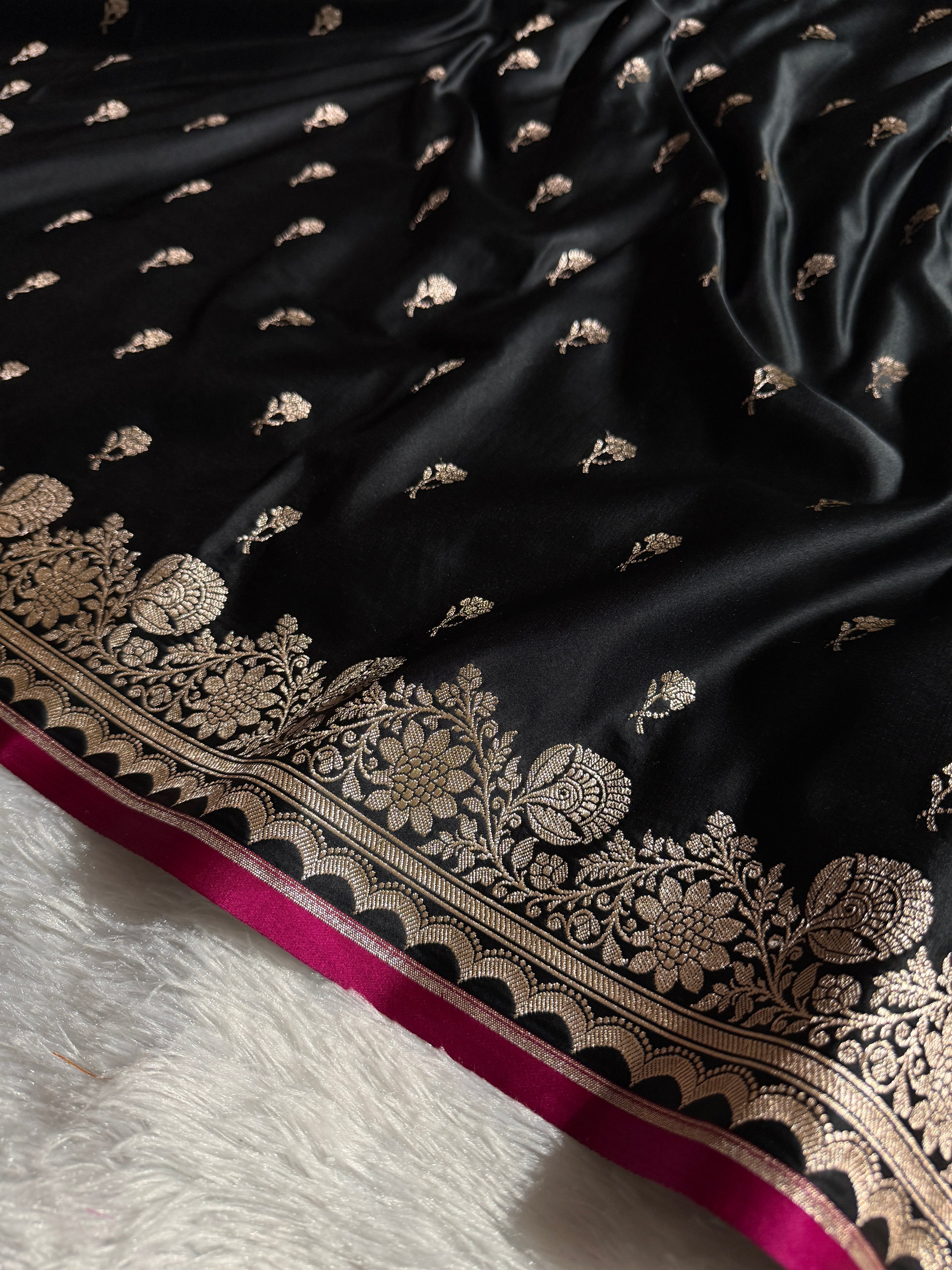 BANARASI MASHRU KATAN SILK SAREE HN538
