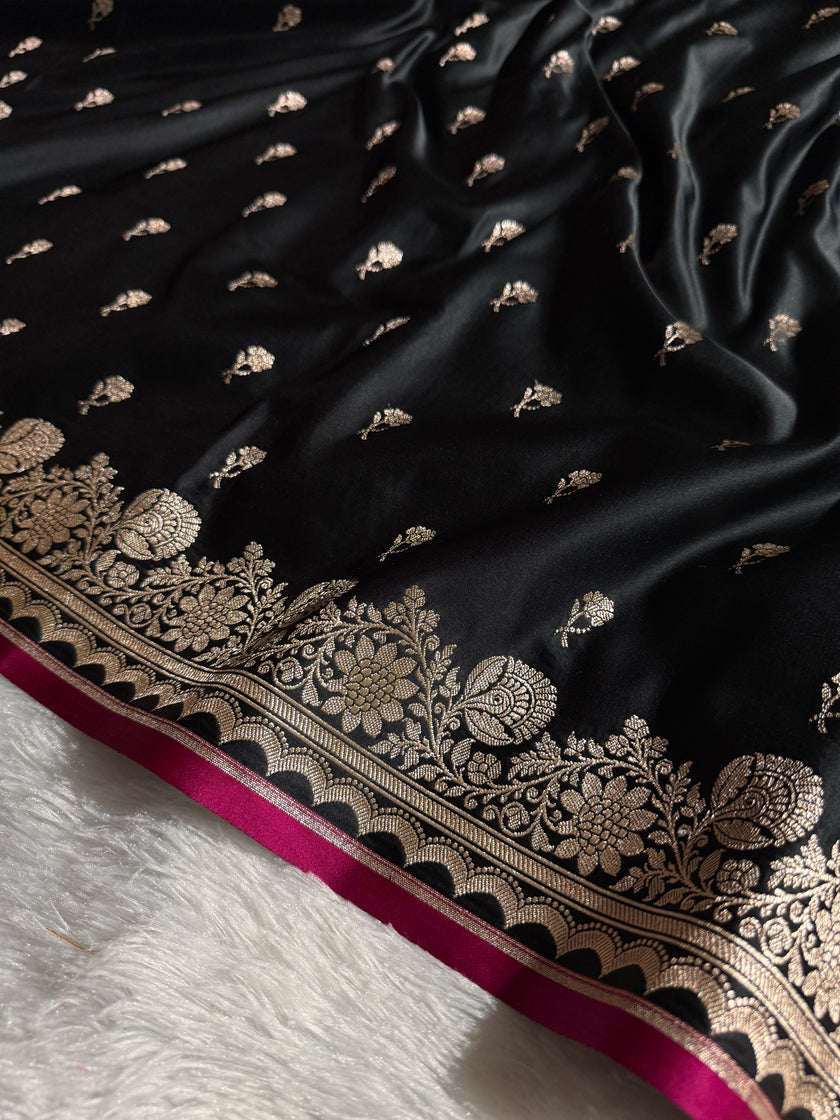 BANARASI MASHRU KATAN SILK SAREE HN538