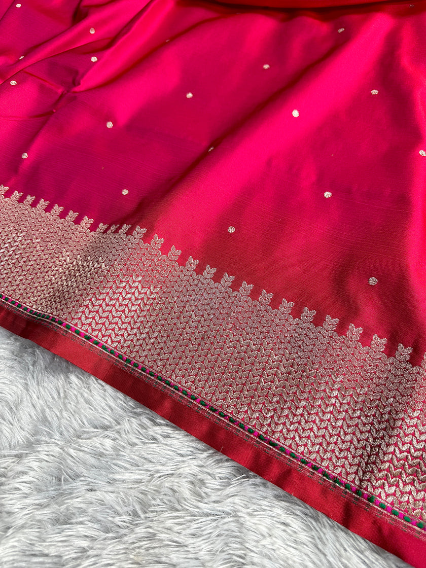 BANARASI MASHRU KATAN SILK SAREE HN556