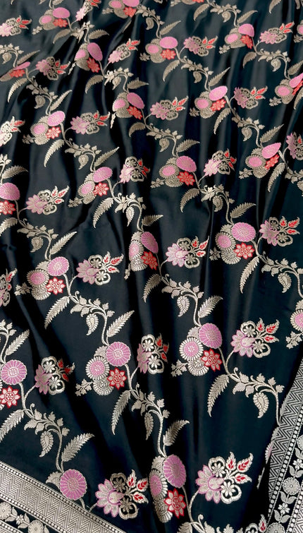 Banarasi mashru satin silk saree Hema Mallini mam inspired hn111