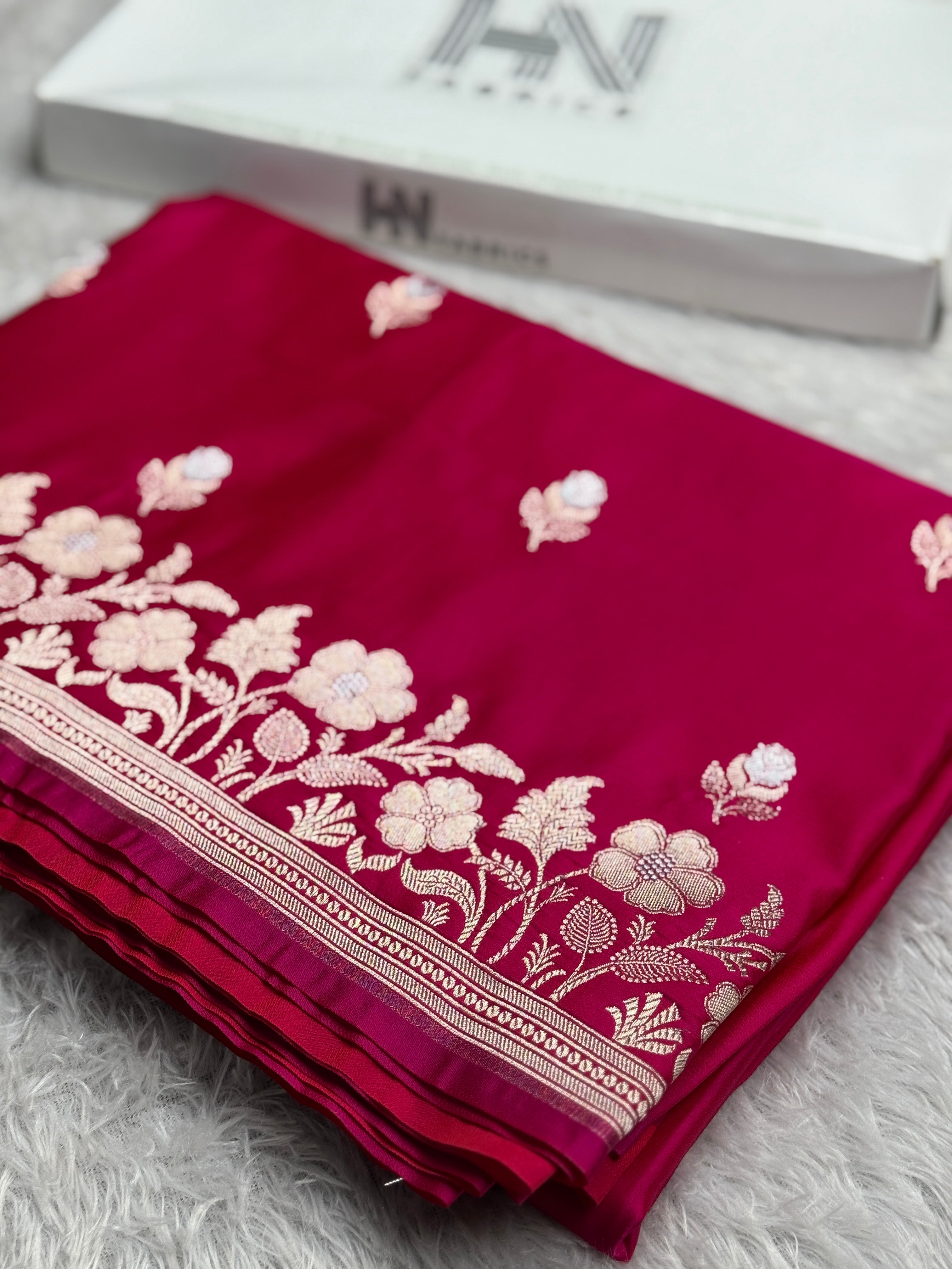 BANARASI MASHRU KATAN SILK SAREE HN572