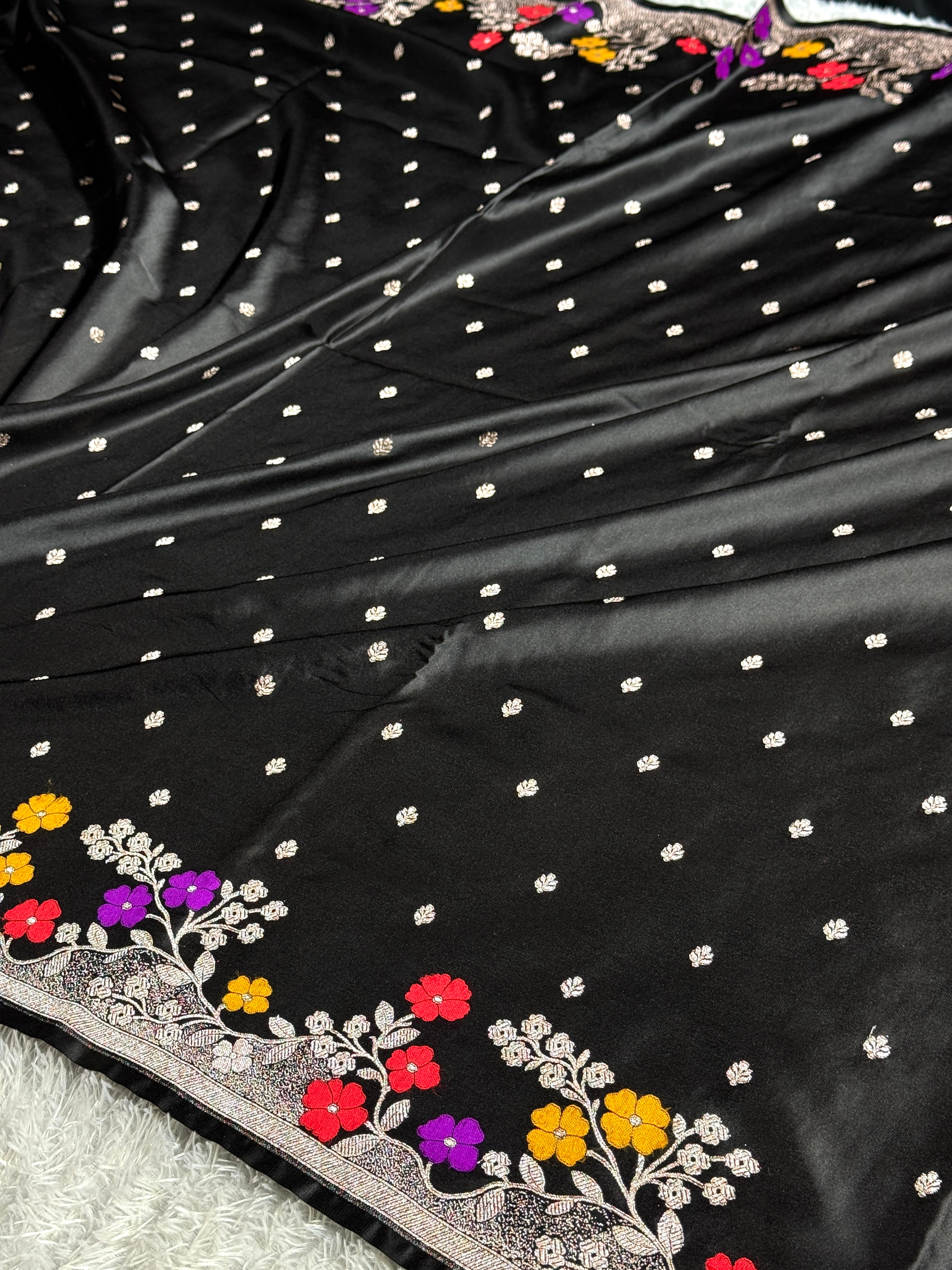 BANARASI MASHRU KATAN SILK SAREE MK020