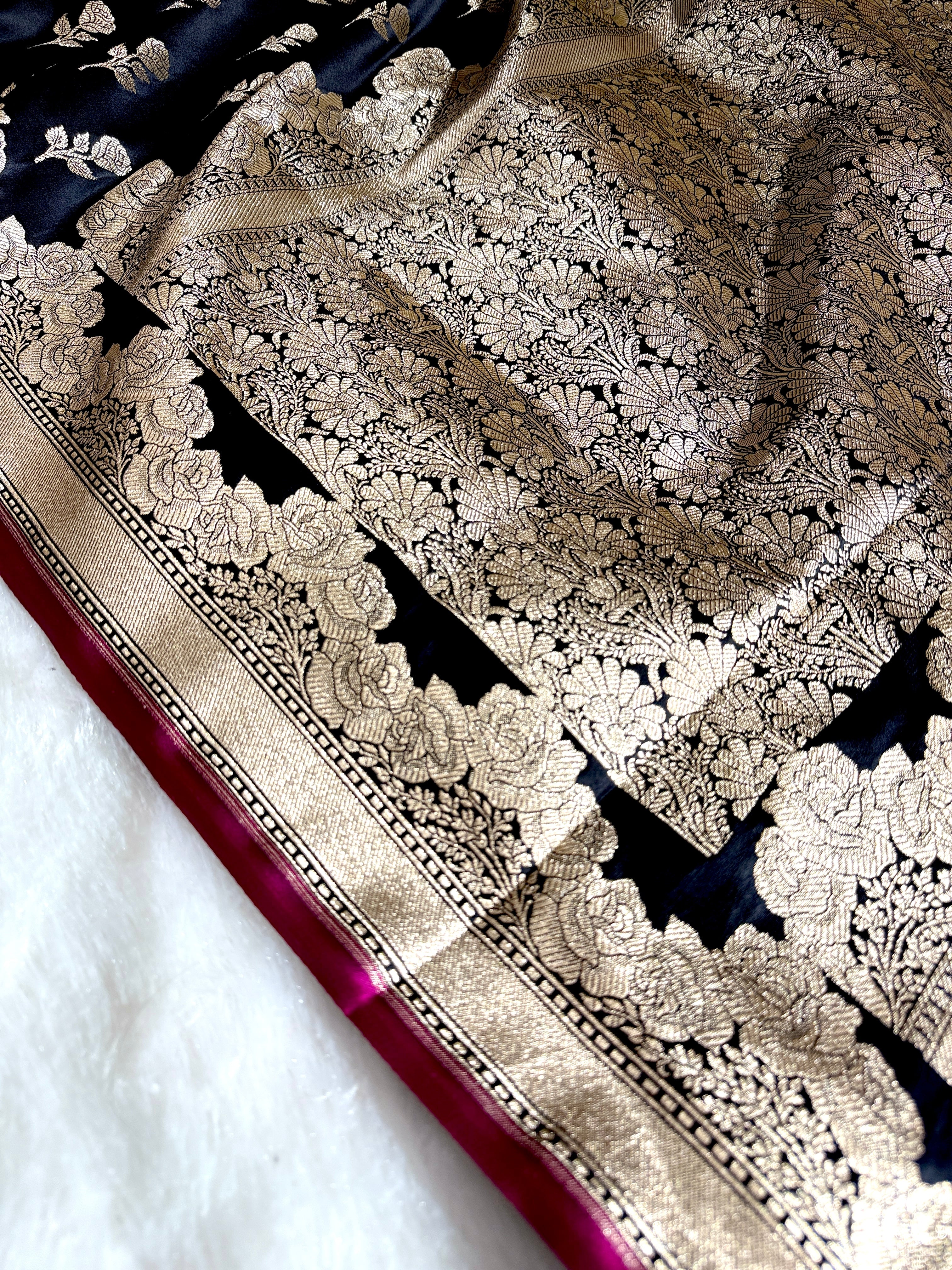 BANARASI MASHRU KATAN SILK SAREE HN528