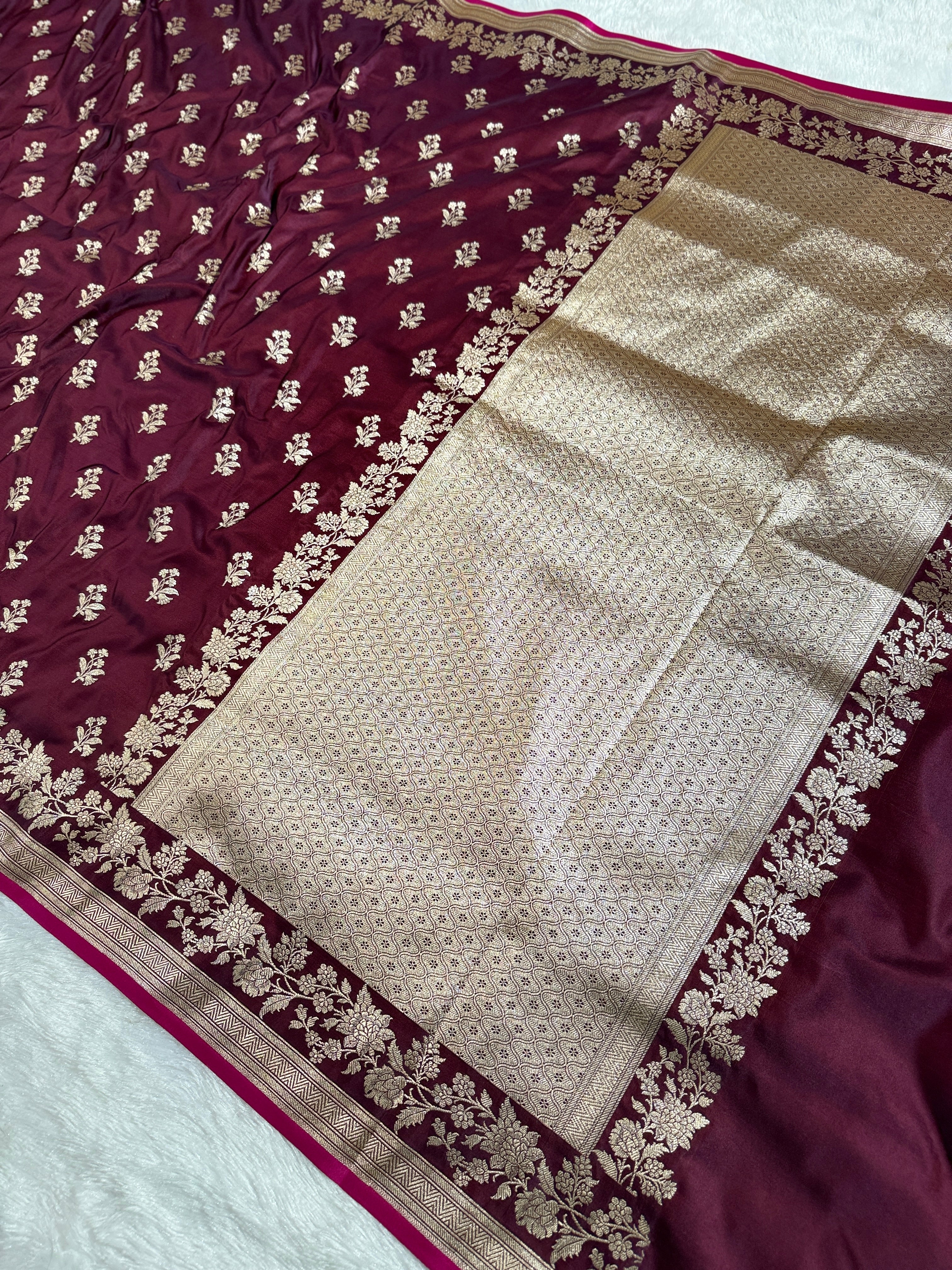 BANARASI MASHRU KATAN SILK SAREE HN532