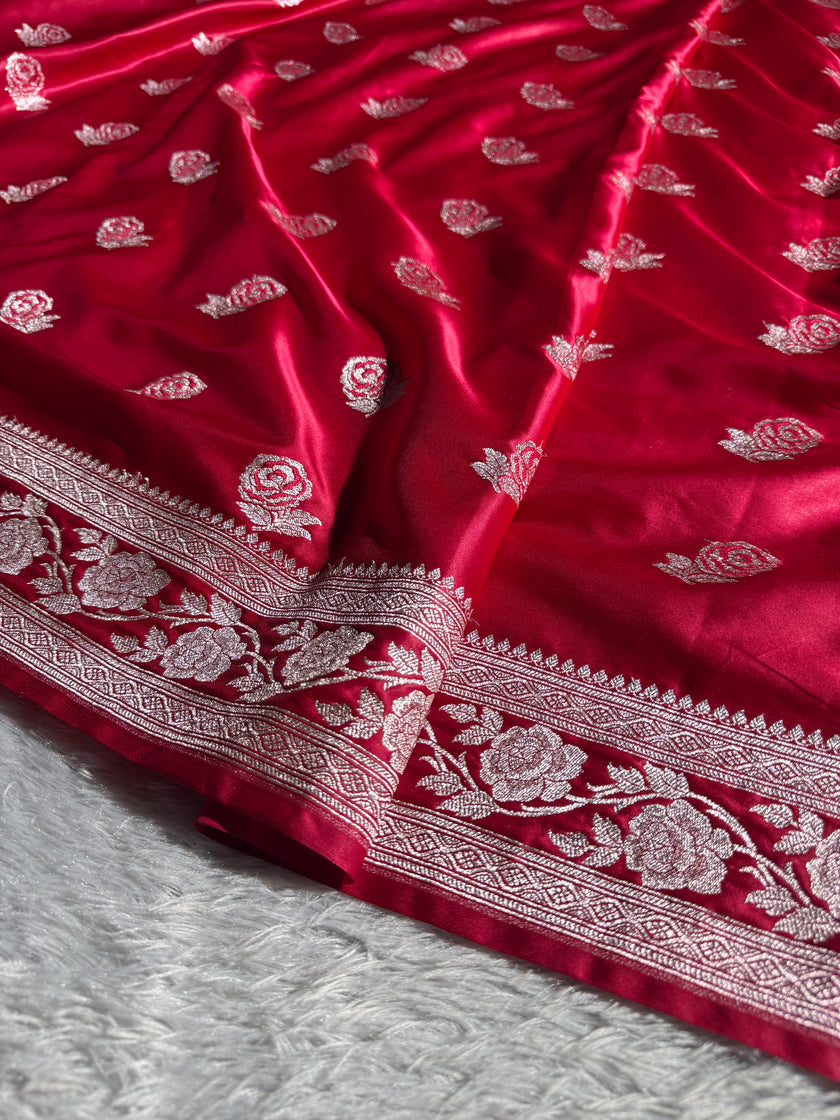 BANARASI MASHRU KATAN SILK SAREE HN507