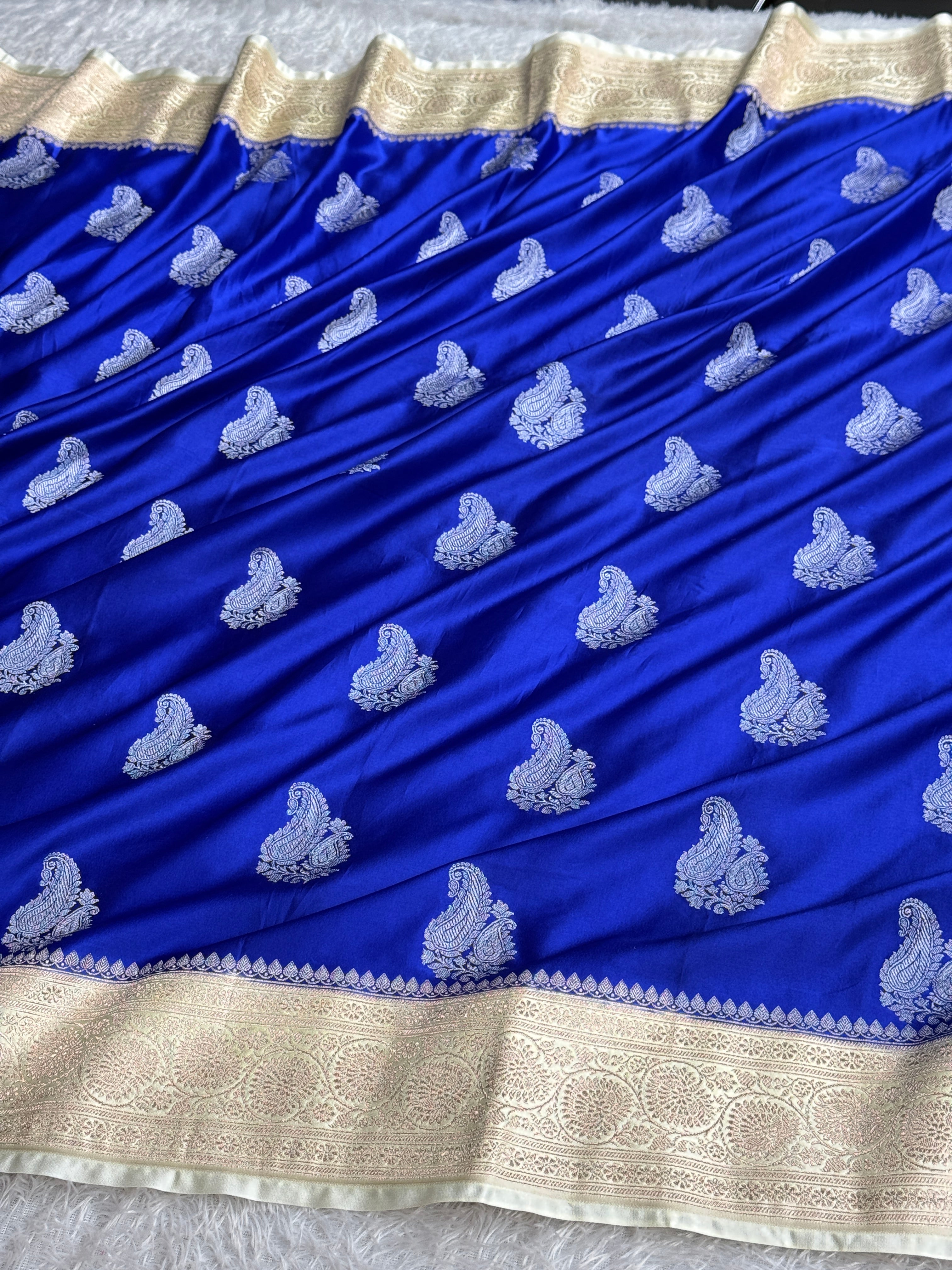 BANARASI MASHRU KATAN SILK SAREE MK053