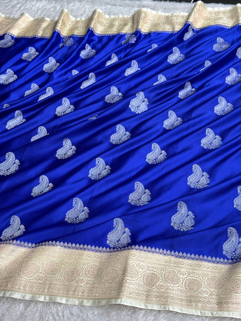 BANARASI MASHRU KATAN SILK SAREE MK053