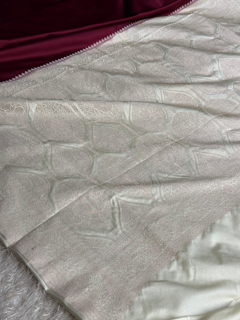 BANARASI MASHRU KATAN SILK SAREE MK047
