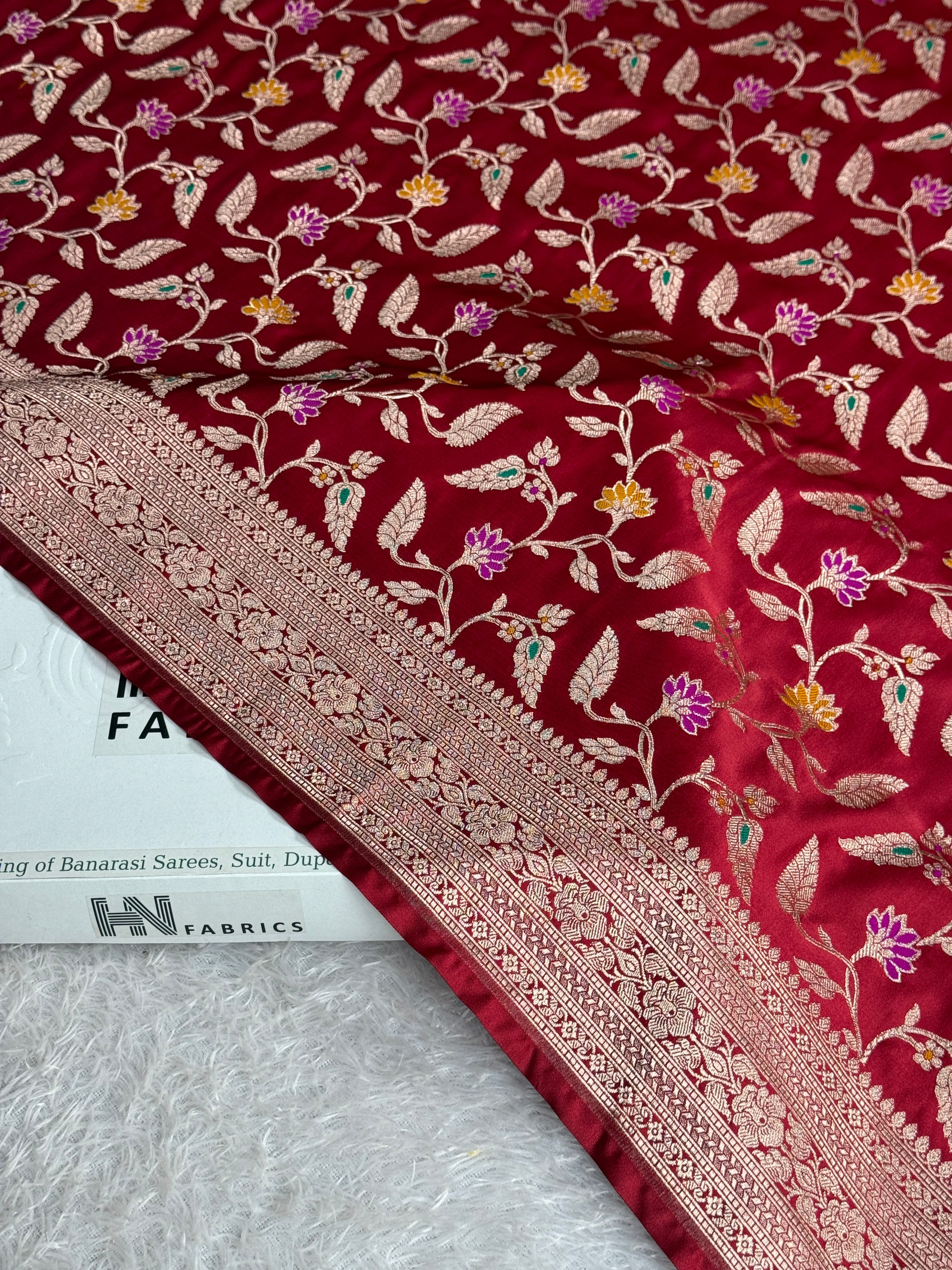 BANARASI MASHRU KATAN SILK SAREE MK055