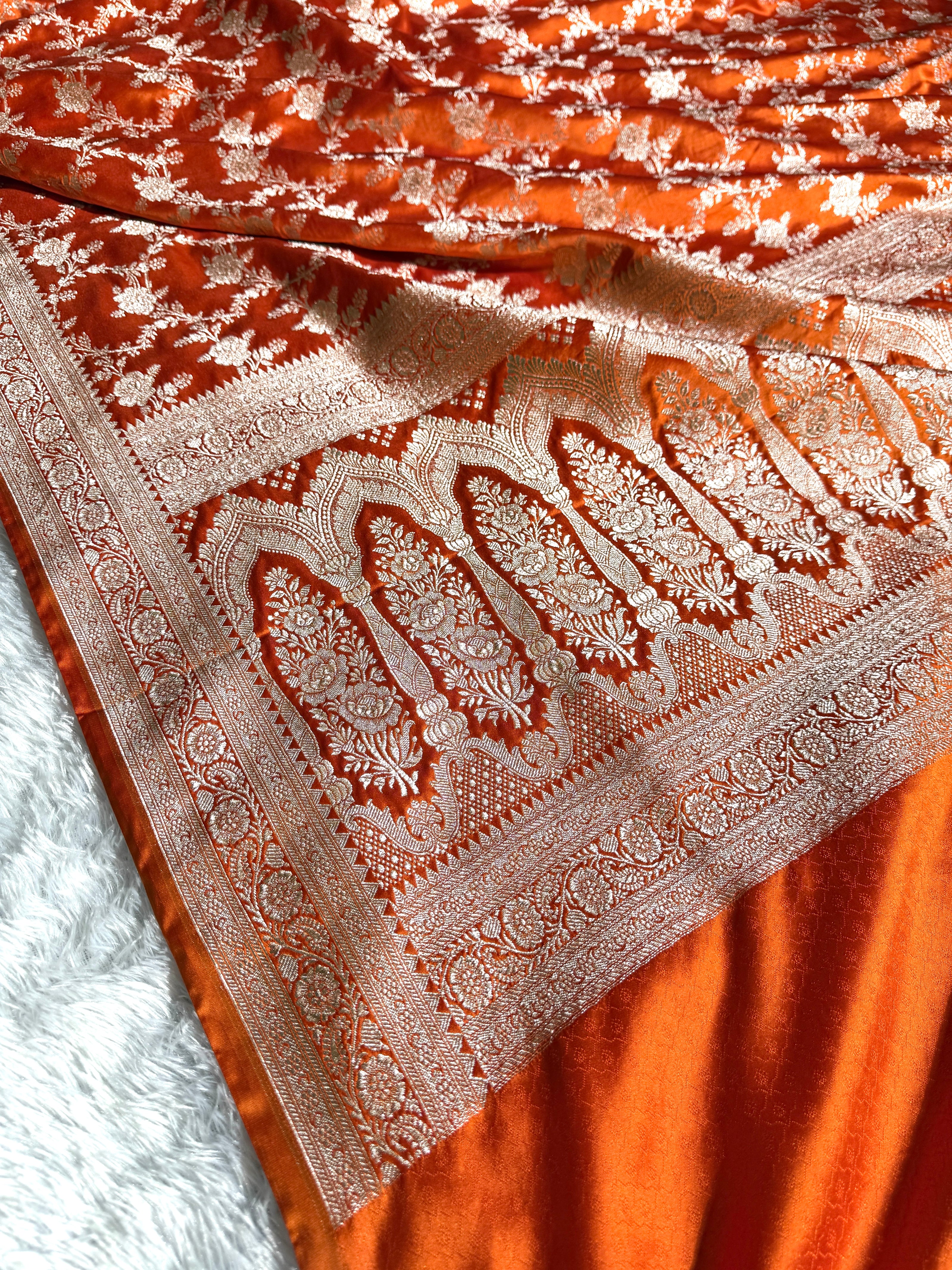BANARASI MASHRU KATAN SILK SAREE HN380