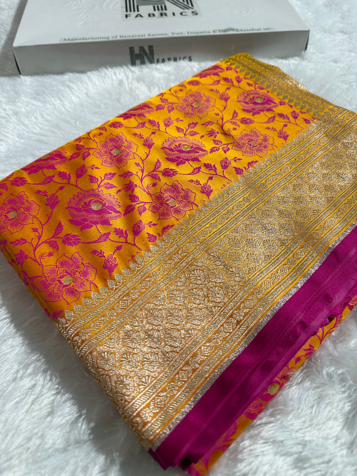 BANARASI MASHRU KATAN SILK SAREE HN531