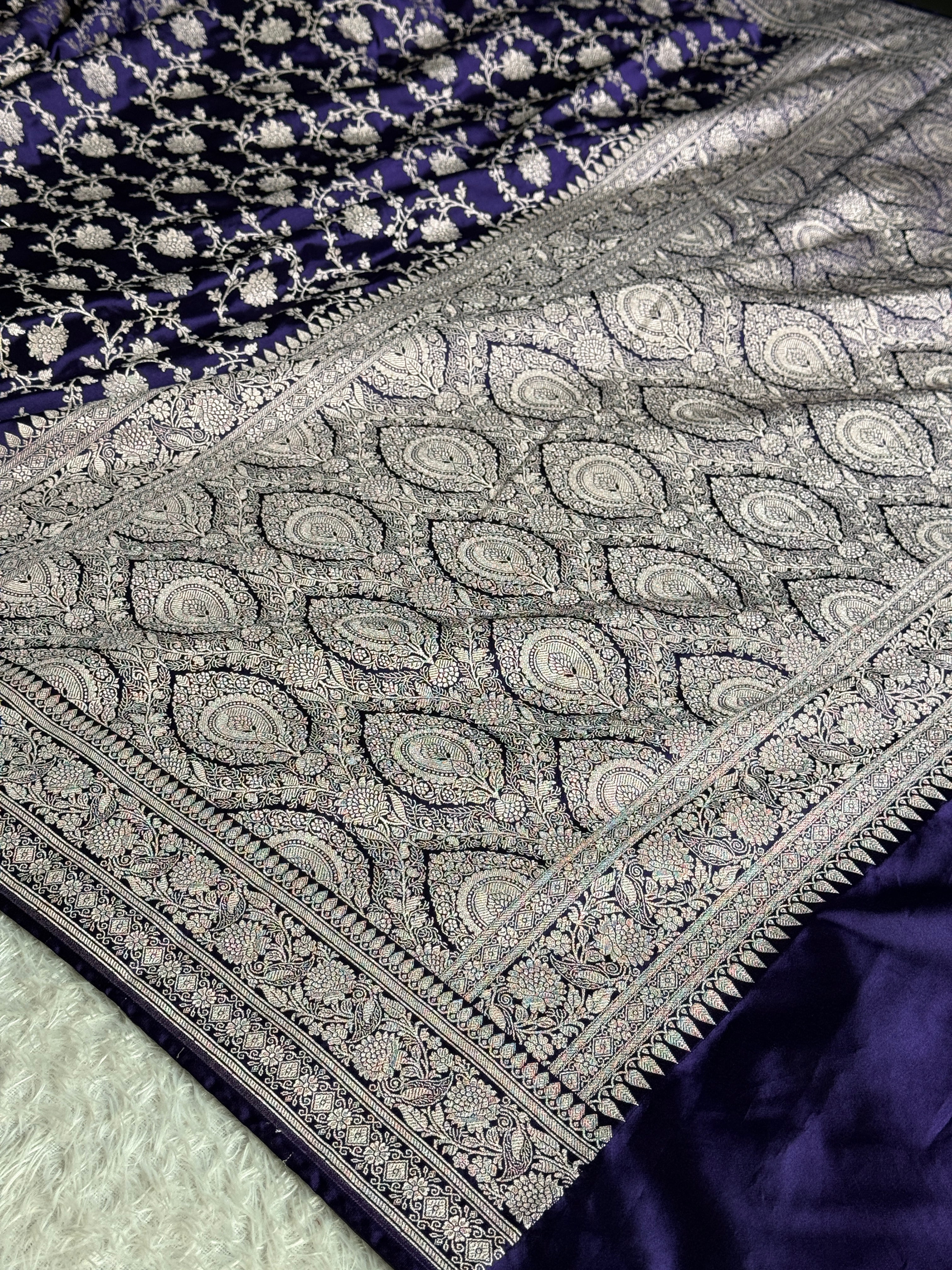 BANARASI MASHRU KATAN SILK SAREE MK066