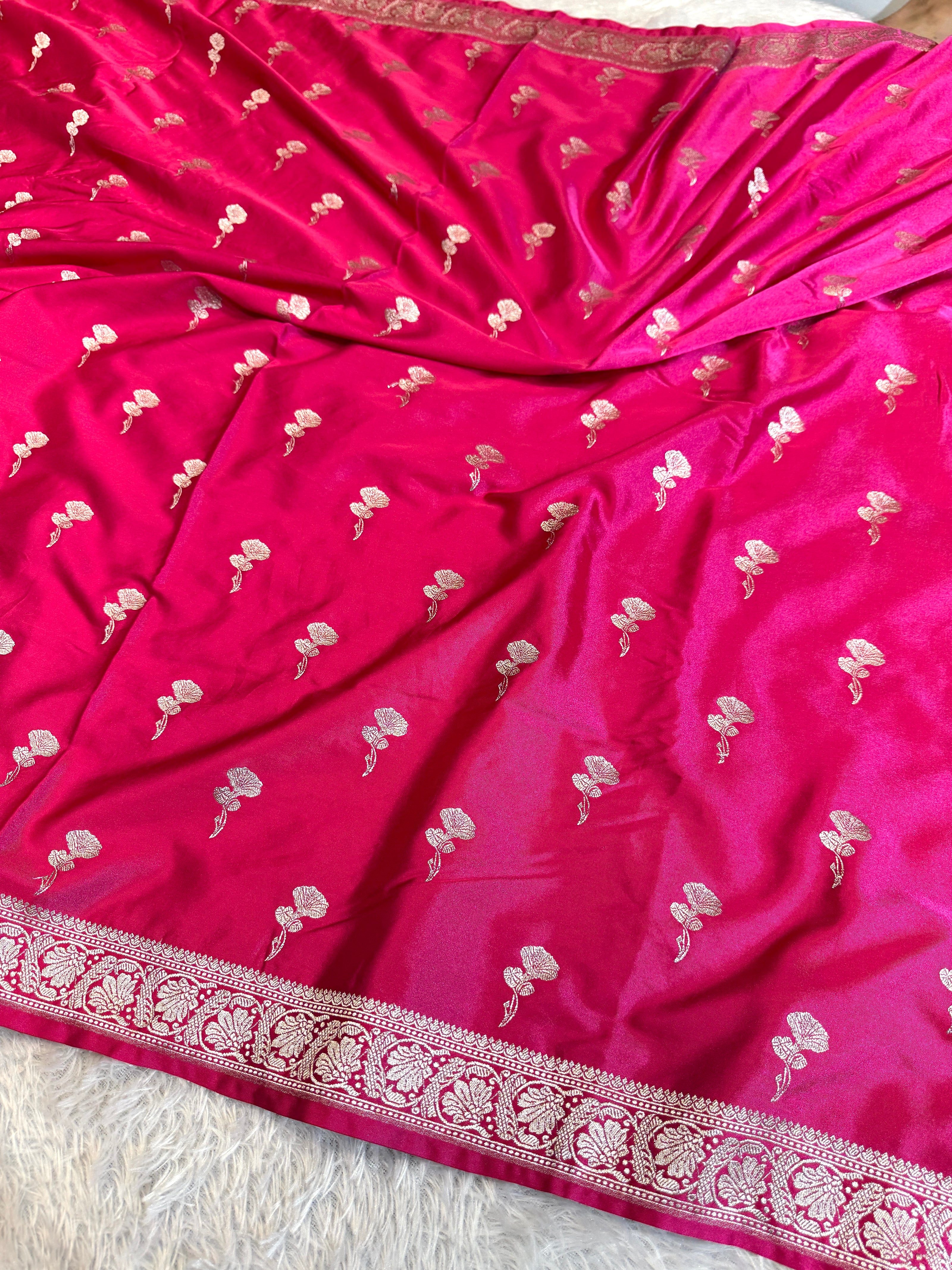 BANARASI MASHRU KATAN SILK SAREE HN555