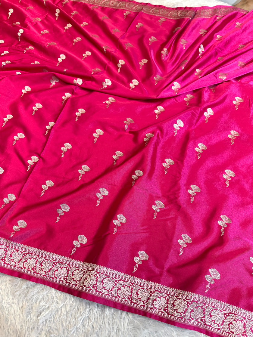 BANARASI MASHRU KATAN SILK SAREE HN555
