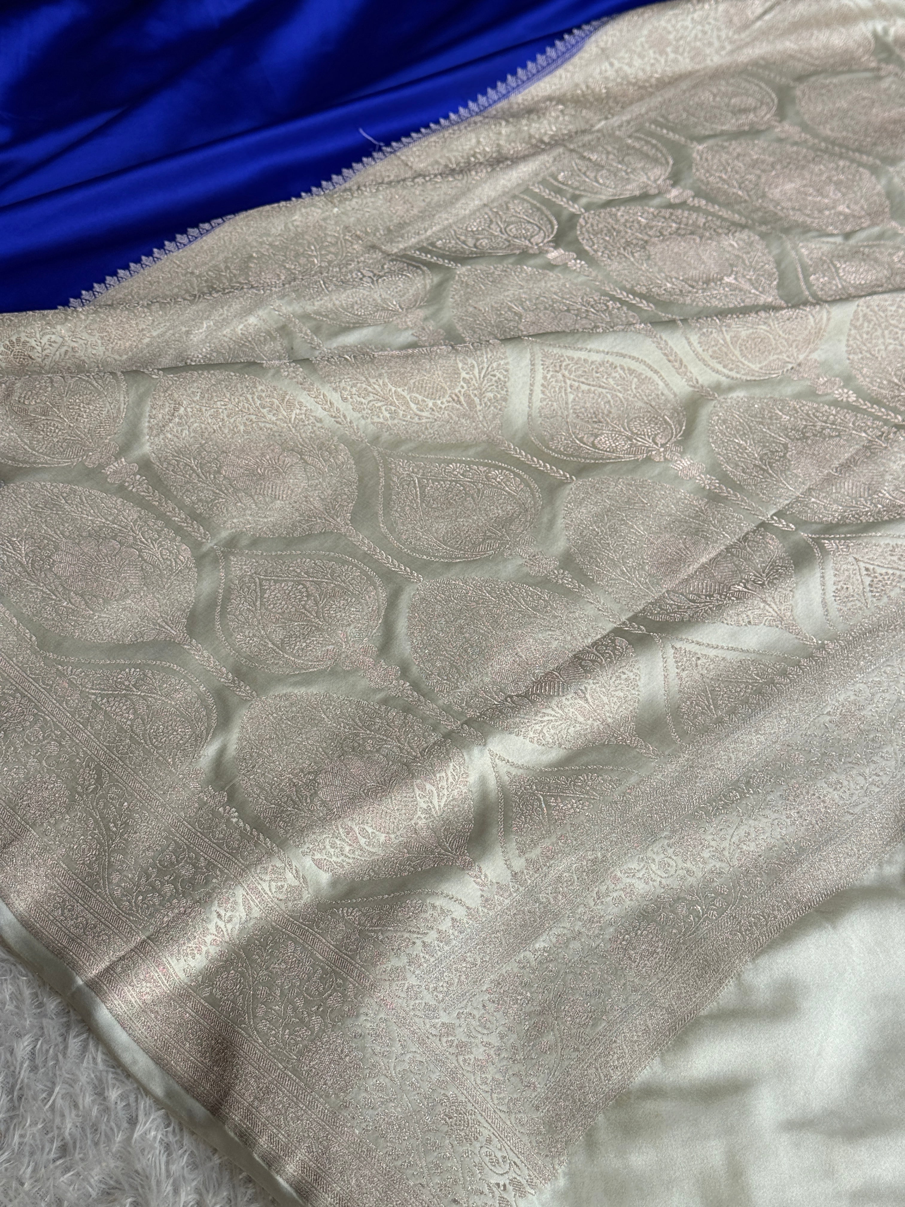 BANARASI MASHRU KATAN SILK SAREE MK047