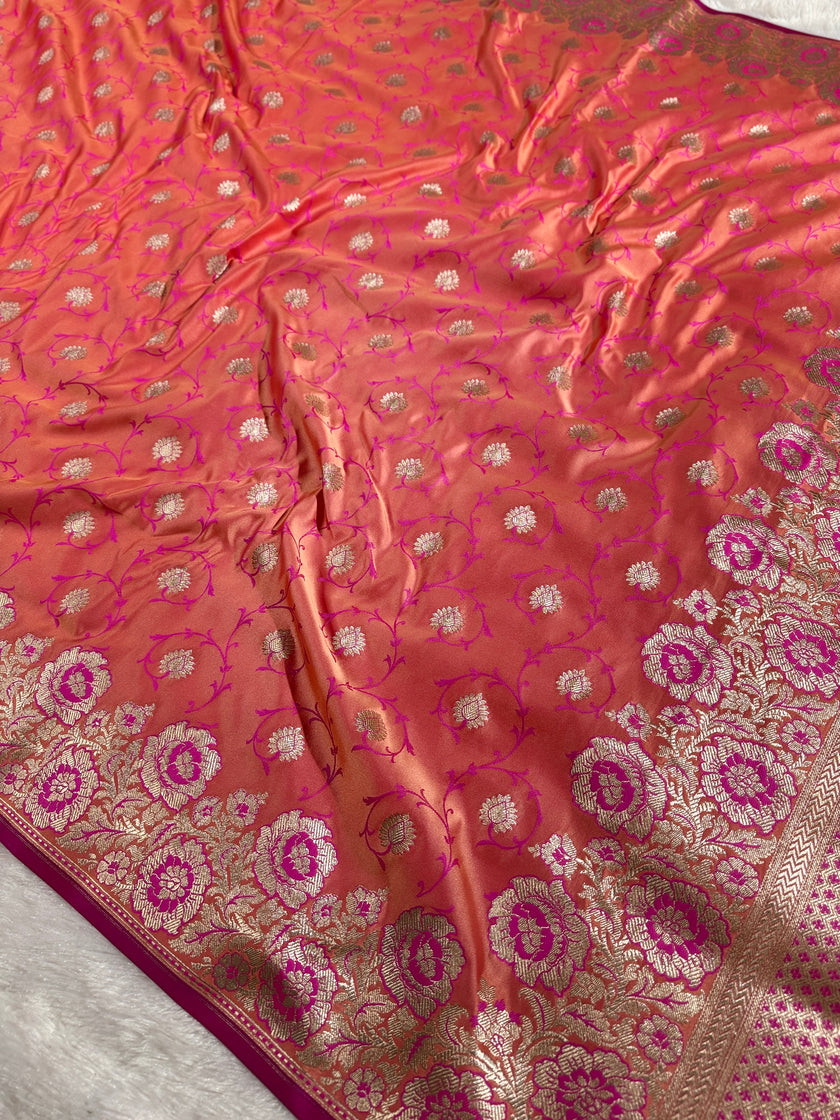 BANARASI MASHRU KATAN SILK SAREE HN530