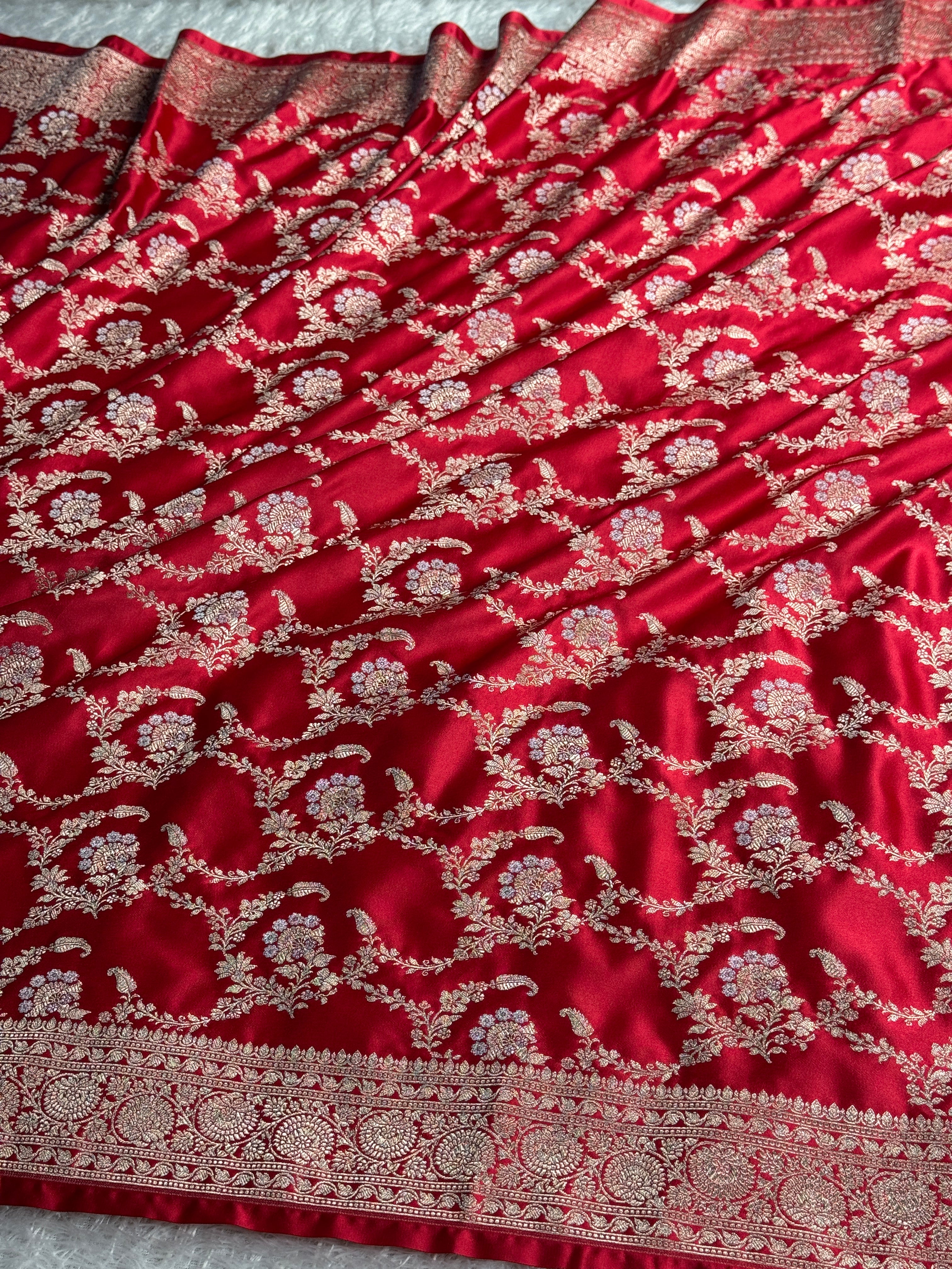 BANARASI MASHRU KATAN SILK SAREE MK050