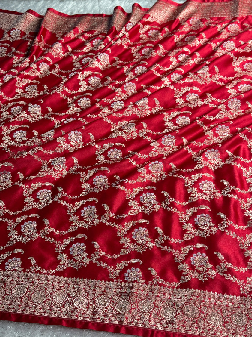 BANARASI MASHRU KATAN SILK SAREE MK050