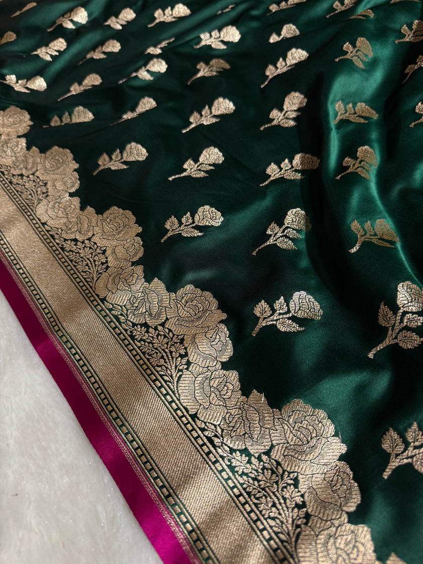 BANARASI MASHRU KATAN SILK SAREE HN528