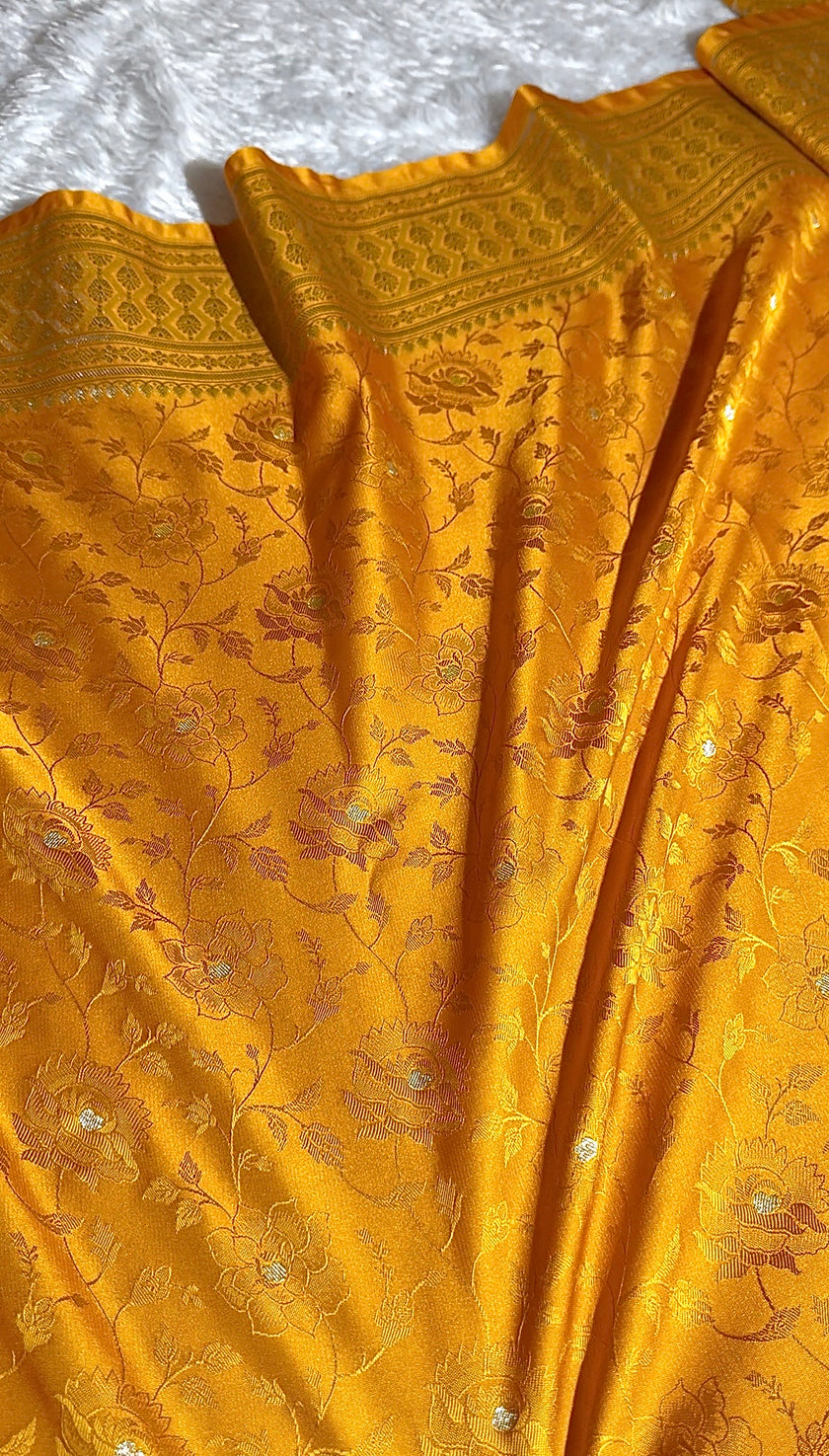 Banarasi Mashru Katan Silk Saree Tanchui Design HN300