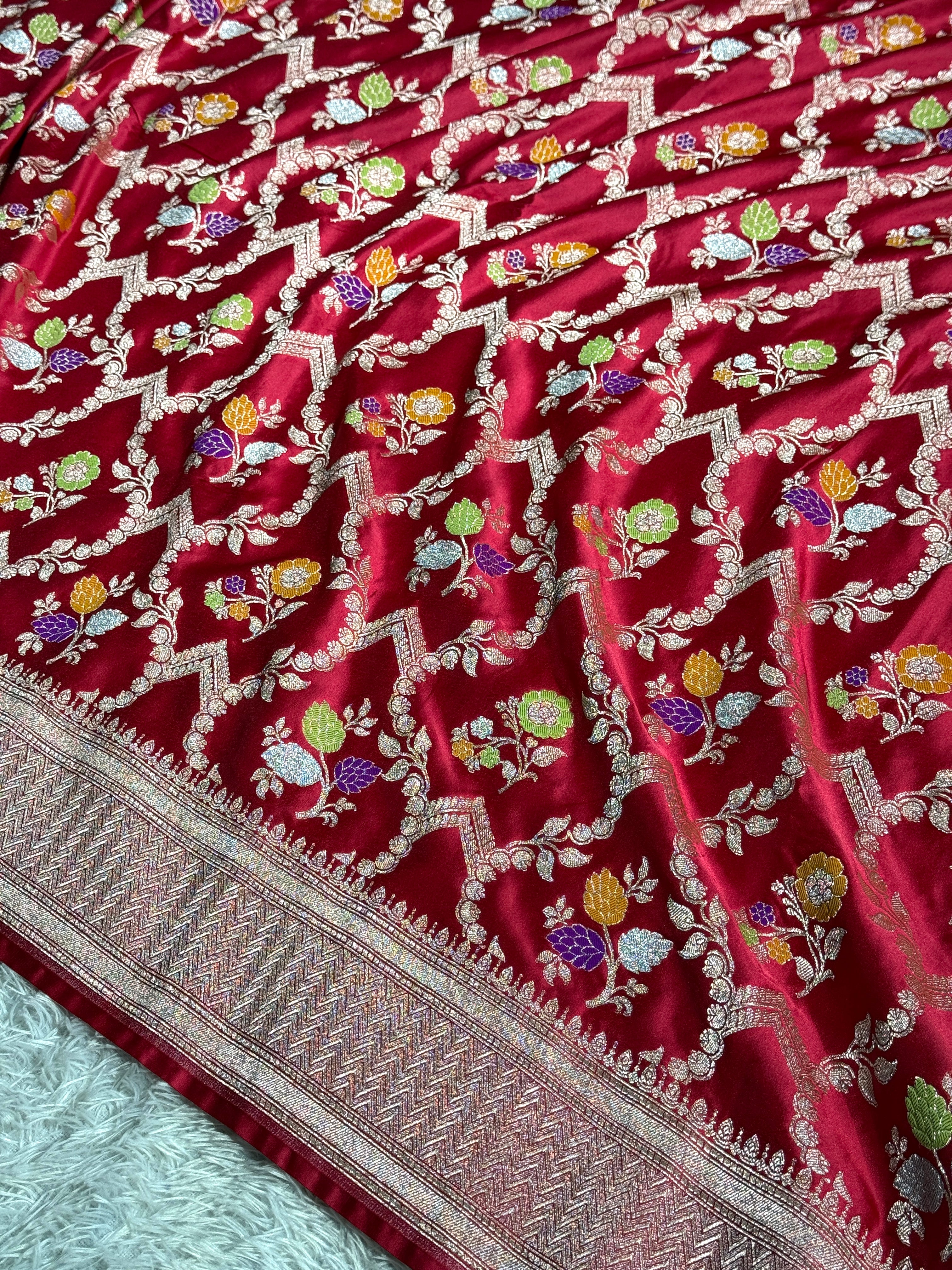 BANARASI MASHRU KATAN SILK SAREE MK024