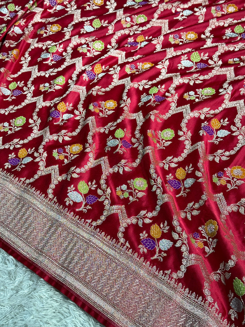 BANARASI MASHRU KATAN SILK SAREE MK024