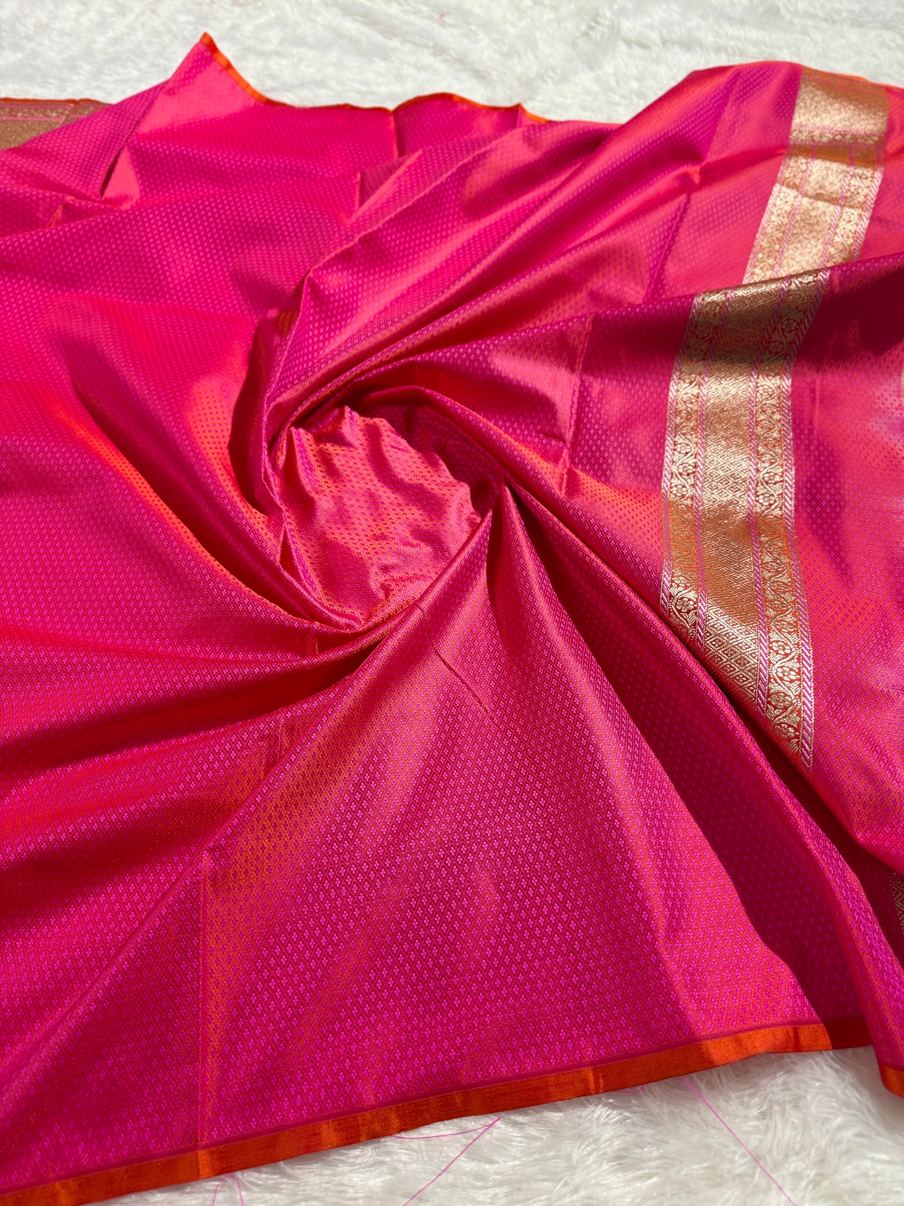 BANARASI MASHRU KATAN SILK SAREE HN535