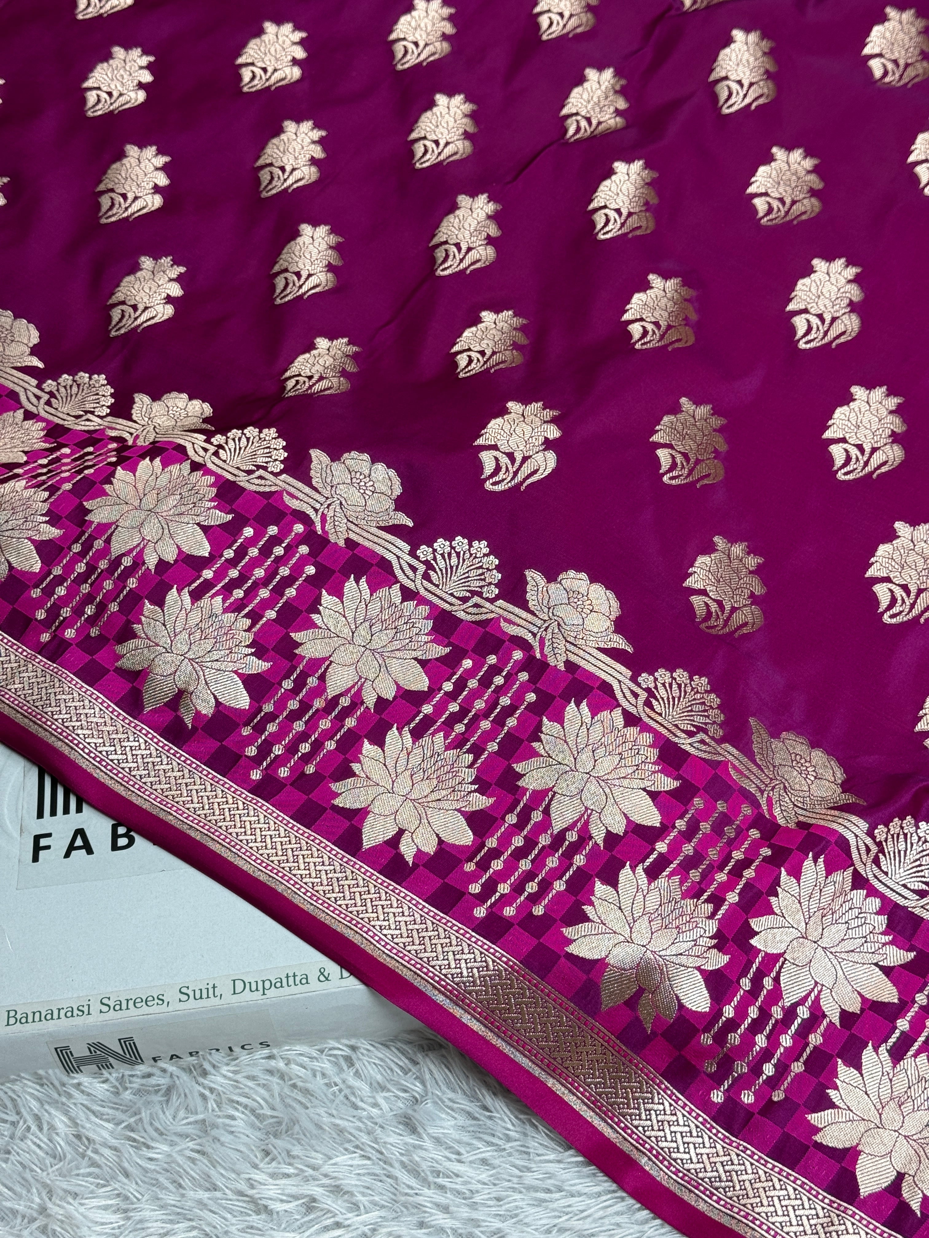 BANARASI MASHRU KATAN SILK SAREE MK003