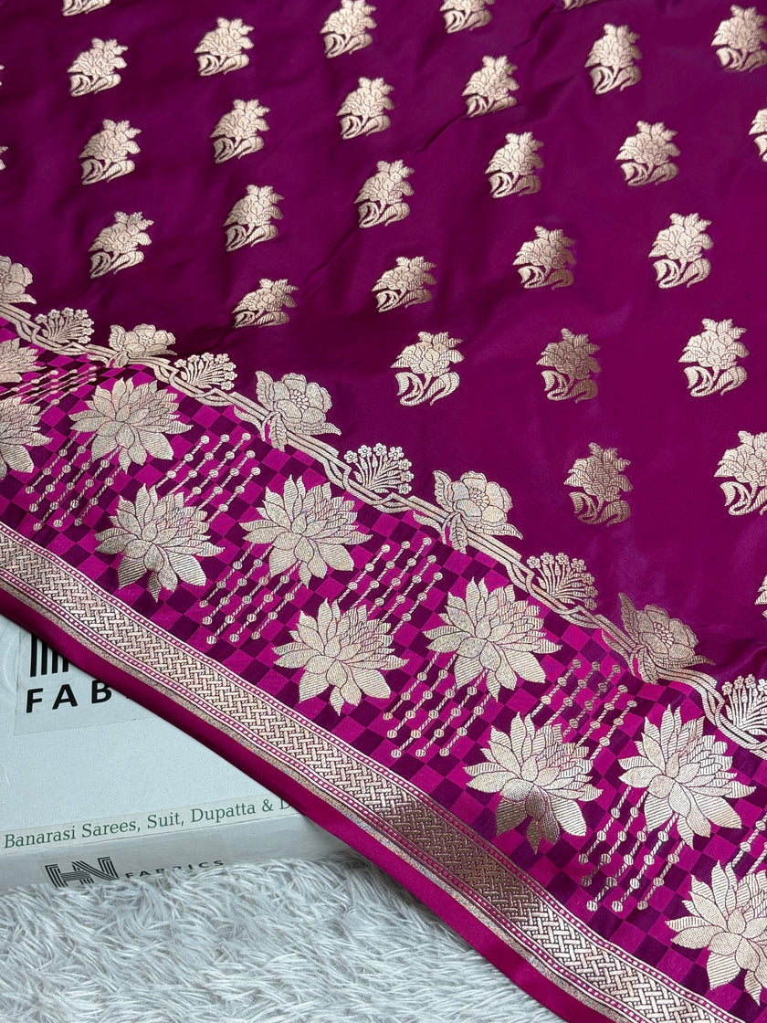 BANARASI MASHRU KATAN SILK SAREE MK003