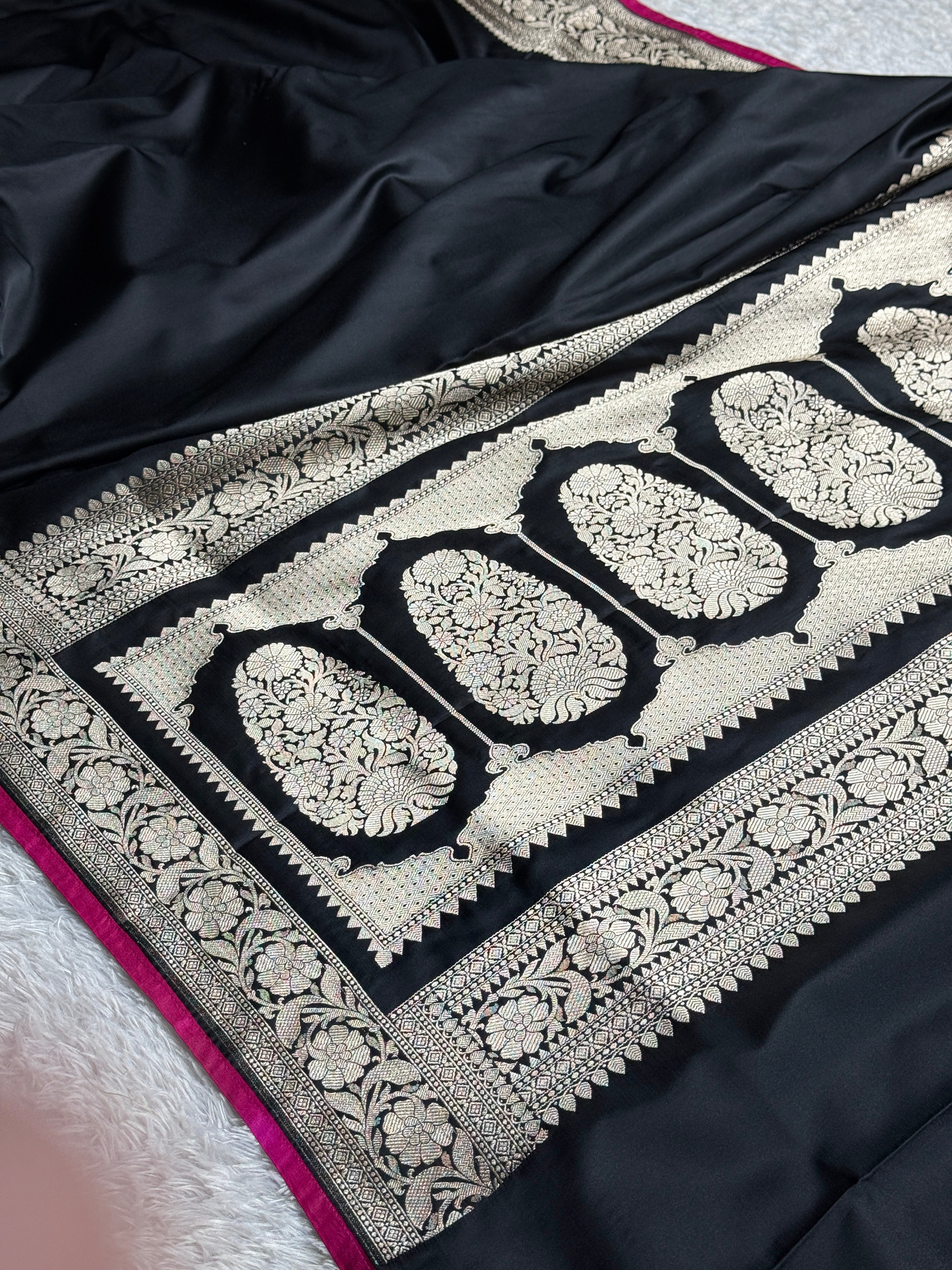BANARASI MASHRU KATAN SILK SAREE HN562