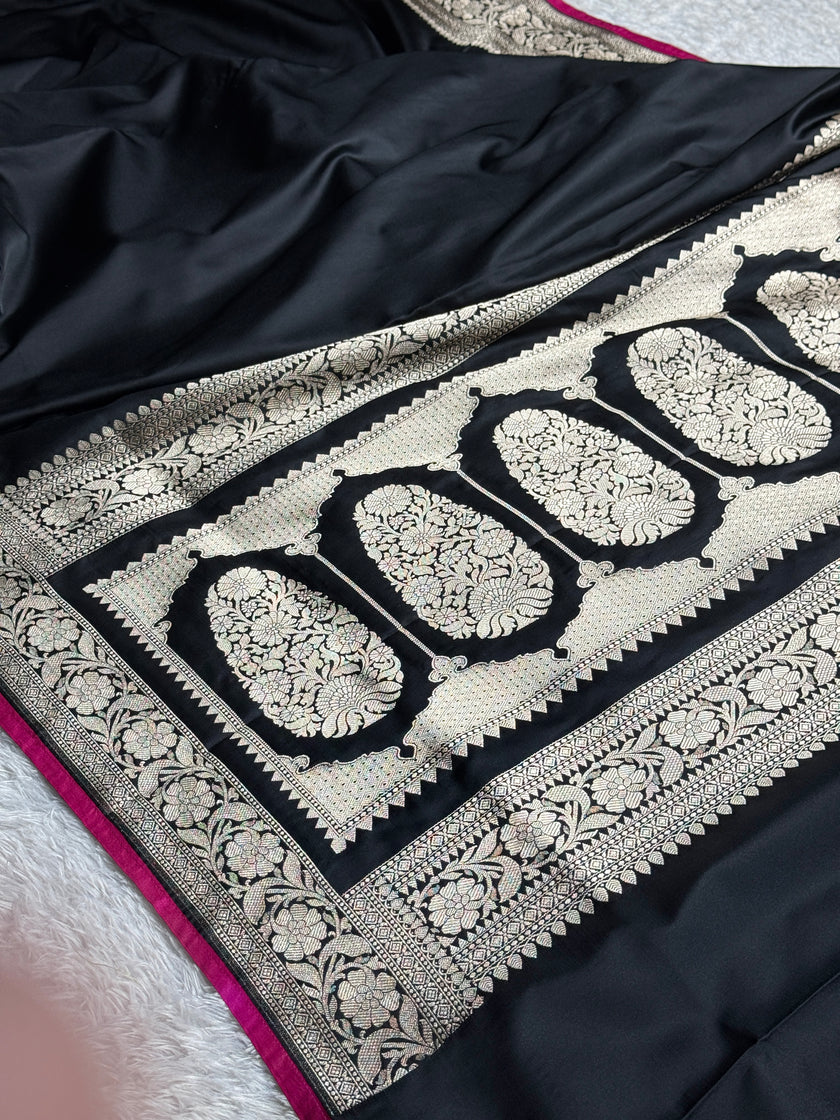 BANARASI MASHRU KATAN SILK SAREE HN562