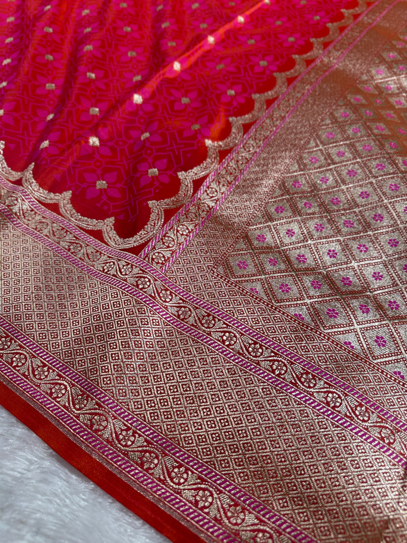 BANARASI MASHRU KATAN SILK SAREE HN535