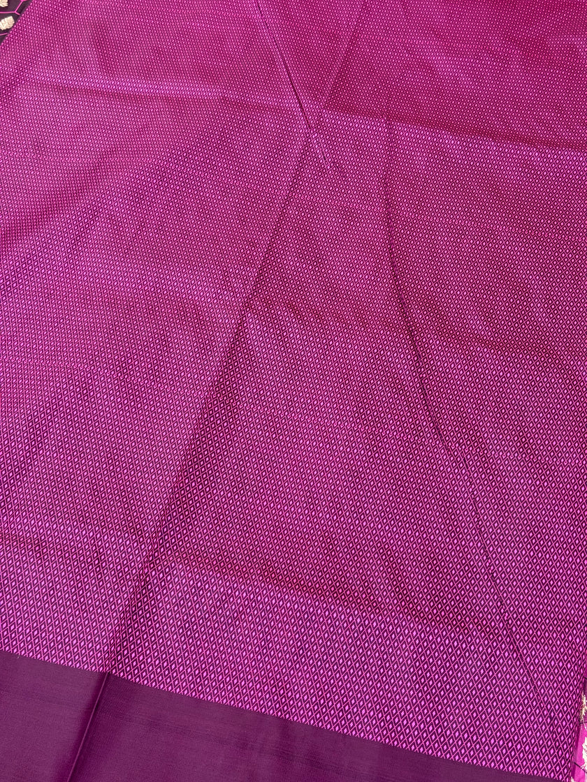 Banarasi mashru katan silk saree tanchui design hn112