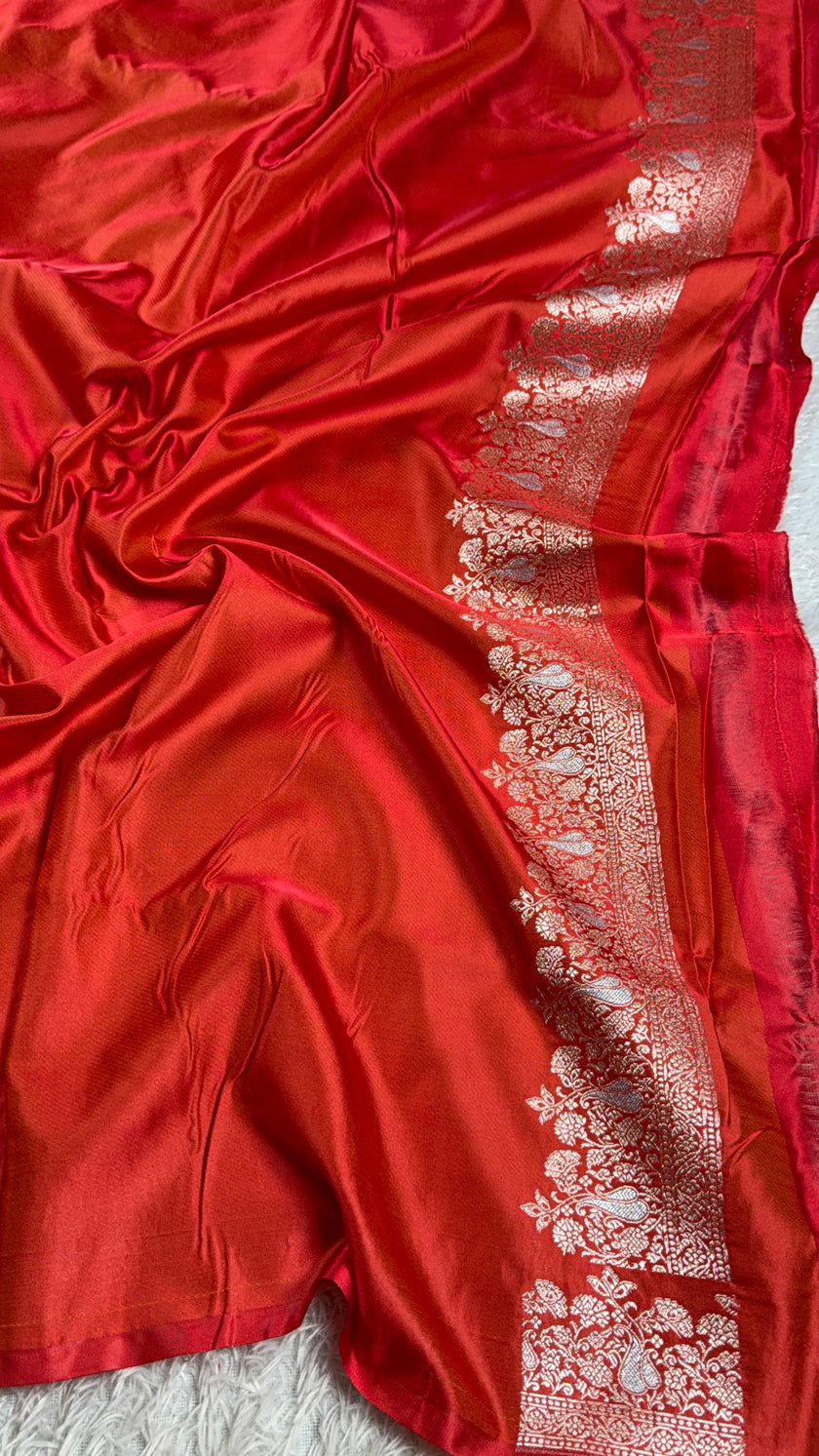 BANARASI MASHRU KATAN SILK SAREE MK015
