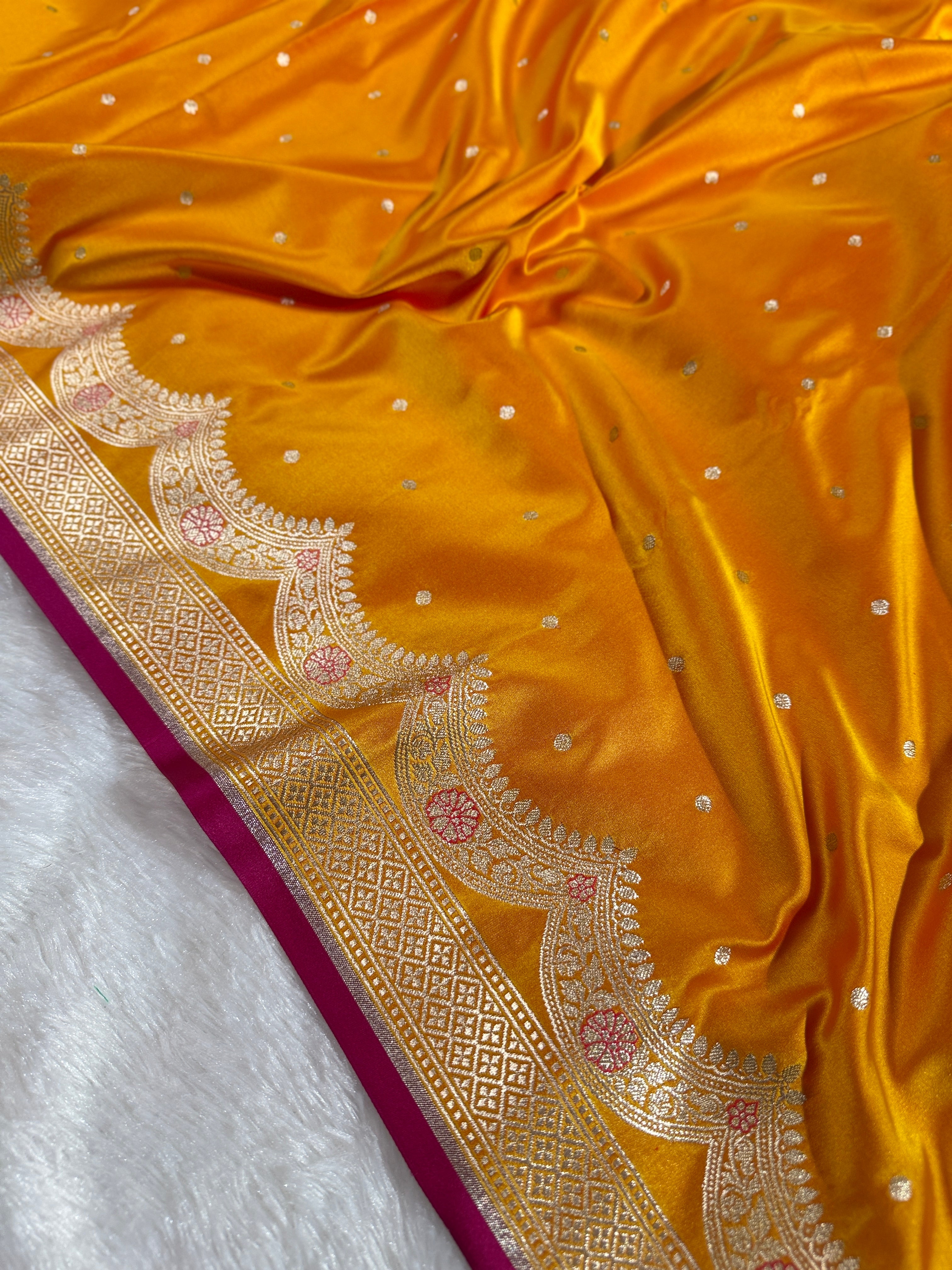 BANARASI MASHRU KATAN SILK SAREE HN534