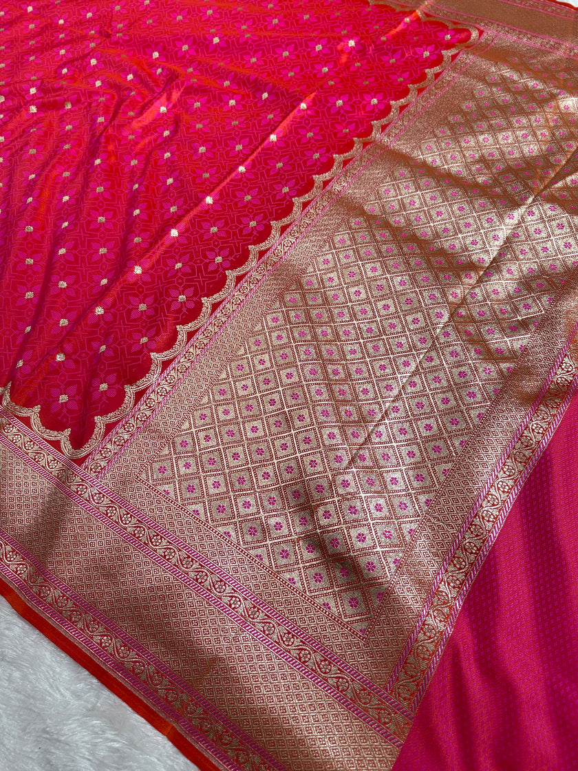 BANARASI MASHRU KATAN SILK SAREE HN535