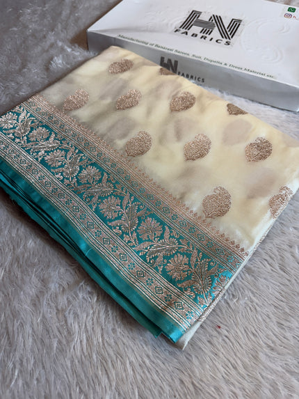 BANARASI MASHRU KATAN SILK SAREE HN513