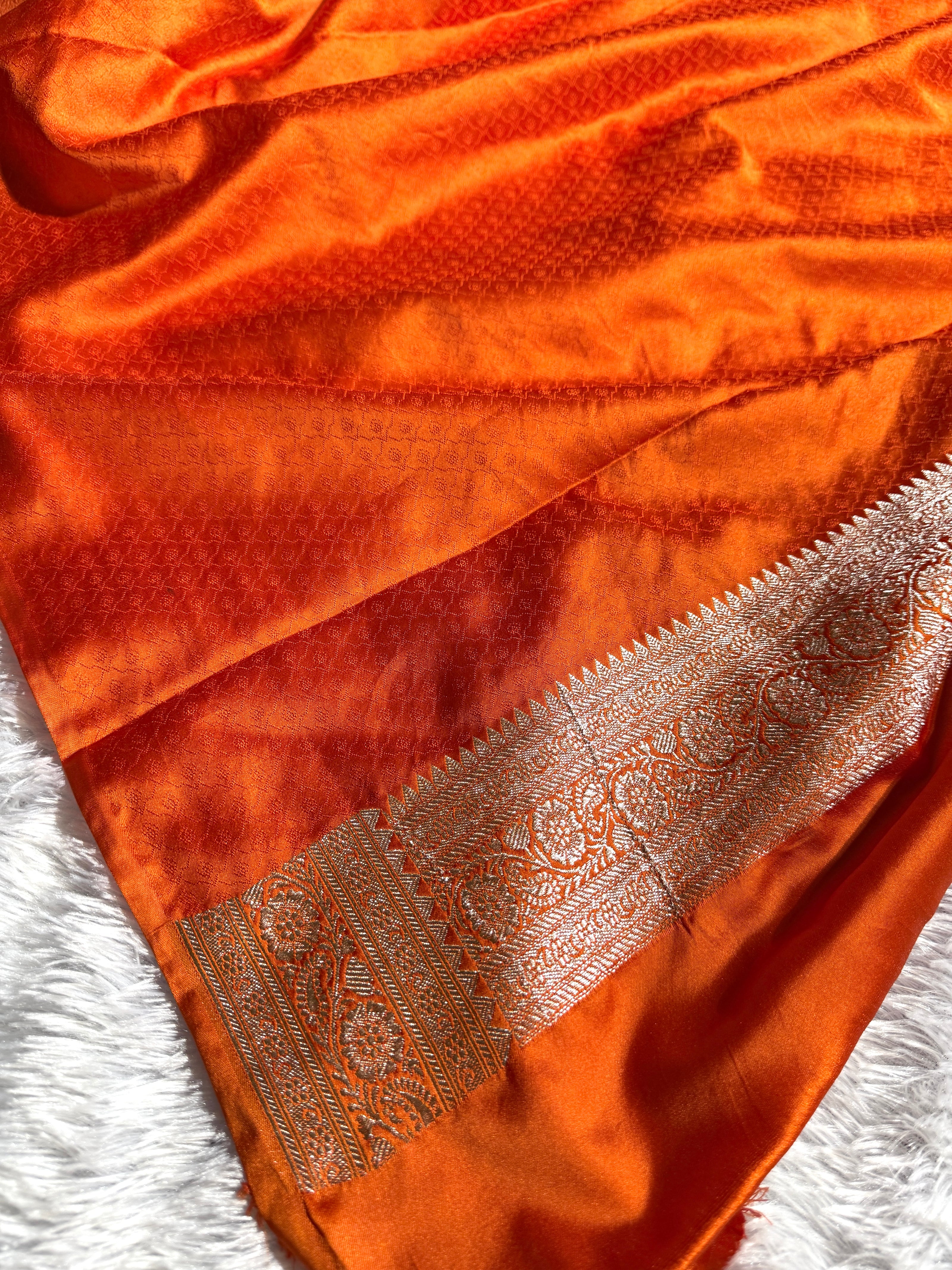 BANARASI MASHRU KATAN SILK SAREE HN380