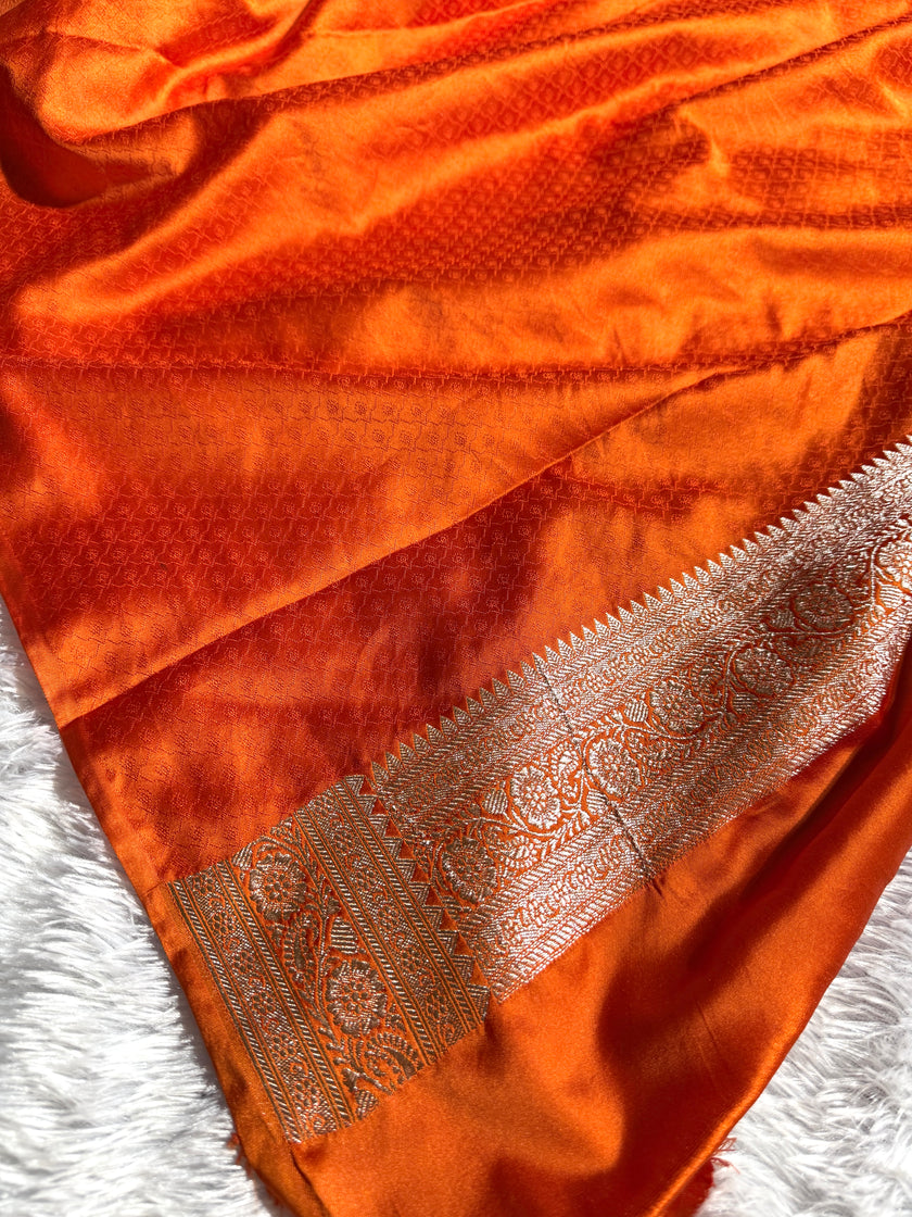 BANARASI MASHRU KATAN SILK SAREE HN380