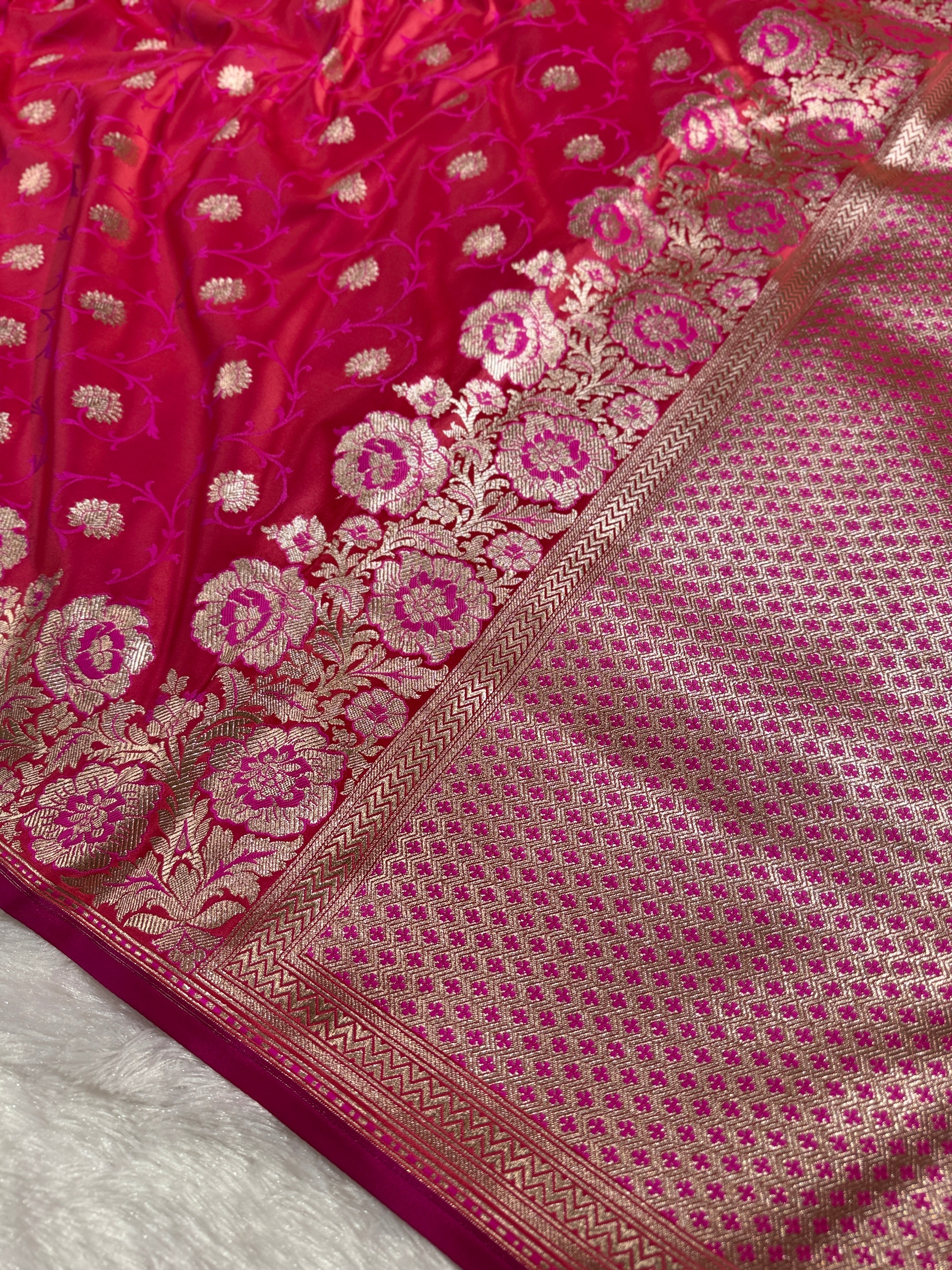 BANARASI MASHRU KATAN SILK SAREE HN533
