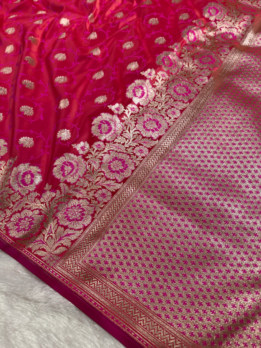 BANARASI MASHRU KATAN SILK SAREE HN533