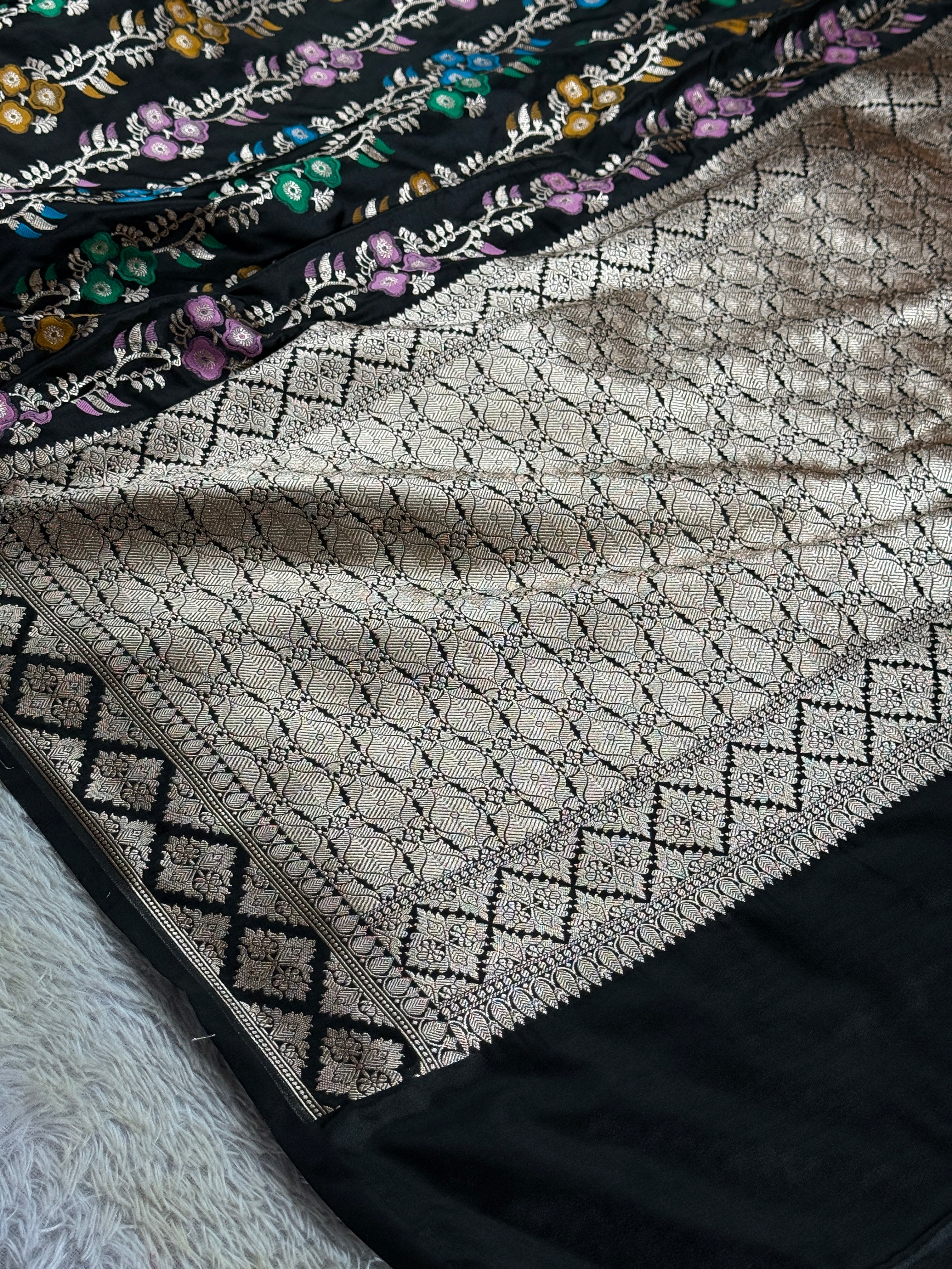BANARASI MASHRU KATAN SILK SAREE HN900